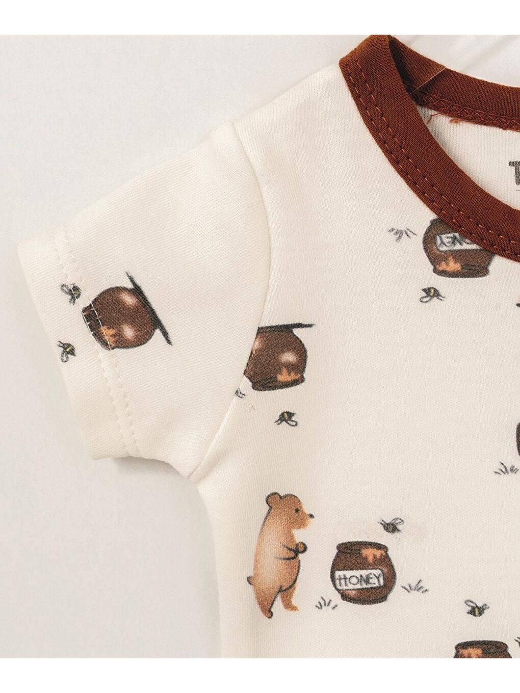 Karışık Honey Bear Tema Yarım Kol Badi-2