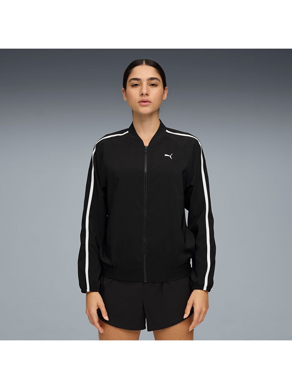 Siyah FLORAL RIBBON Kadın Ceket-6