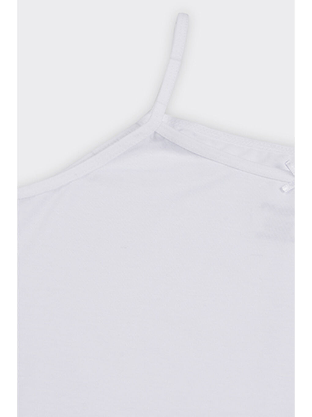 Kız Çocuk İp Askılı 3'lü Beyaz Atlet - İç Giyim-1