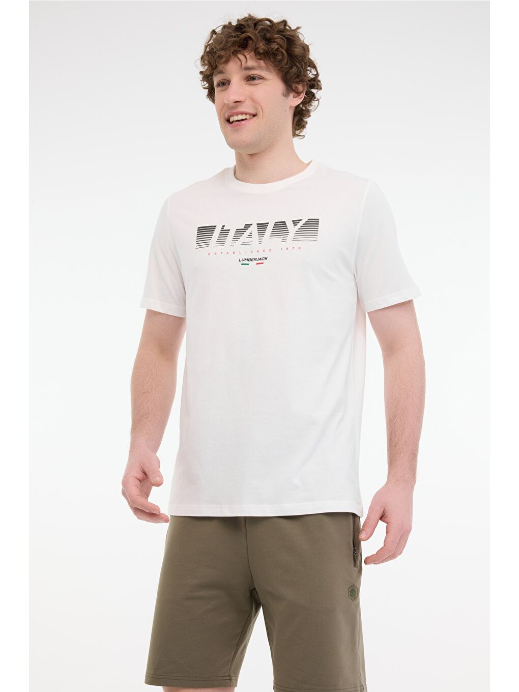 ML RENATO 11ITL1910 5FX Beyaz Erkek Kısa Kol Tişört