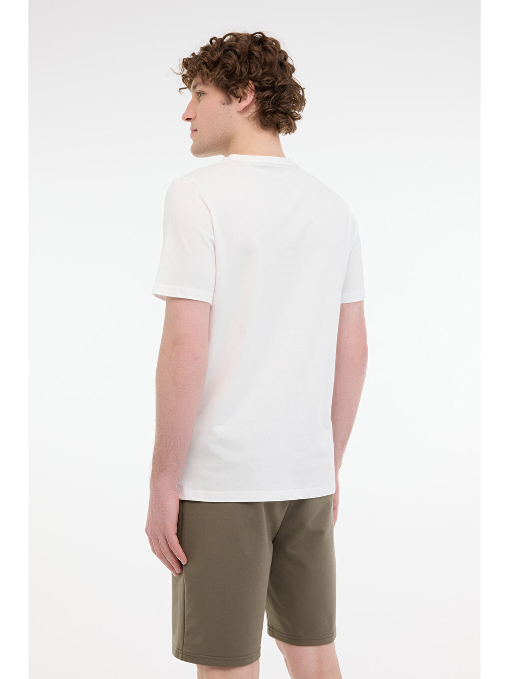 ML RENATO 11ITL1910 5FX Beyaz Erkek Kısa Kol Tişört-1