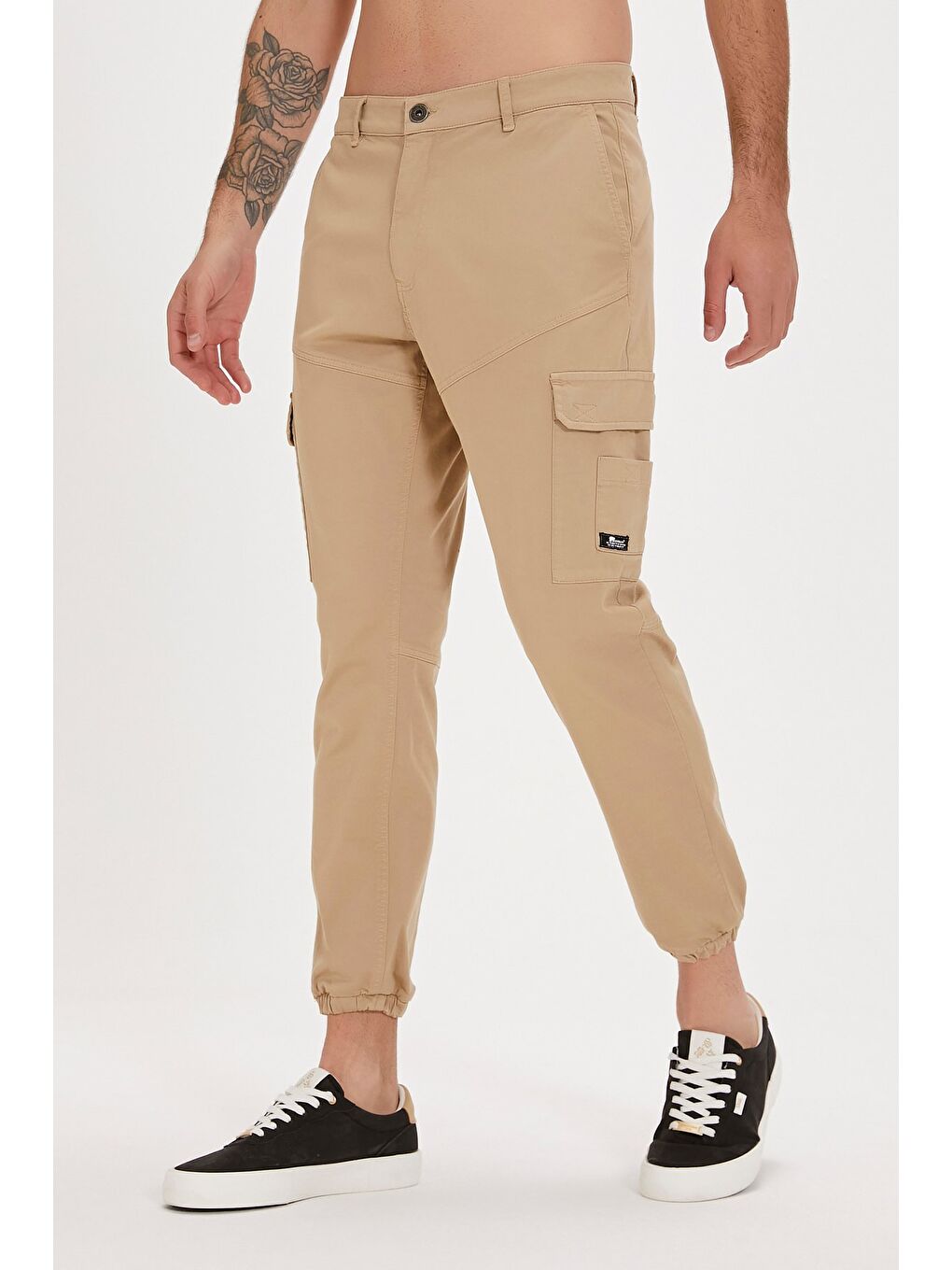 Memphis Bej Kargo Cepli Erkek Pantolon-3