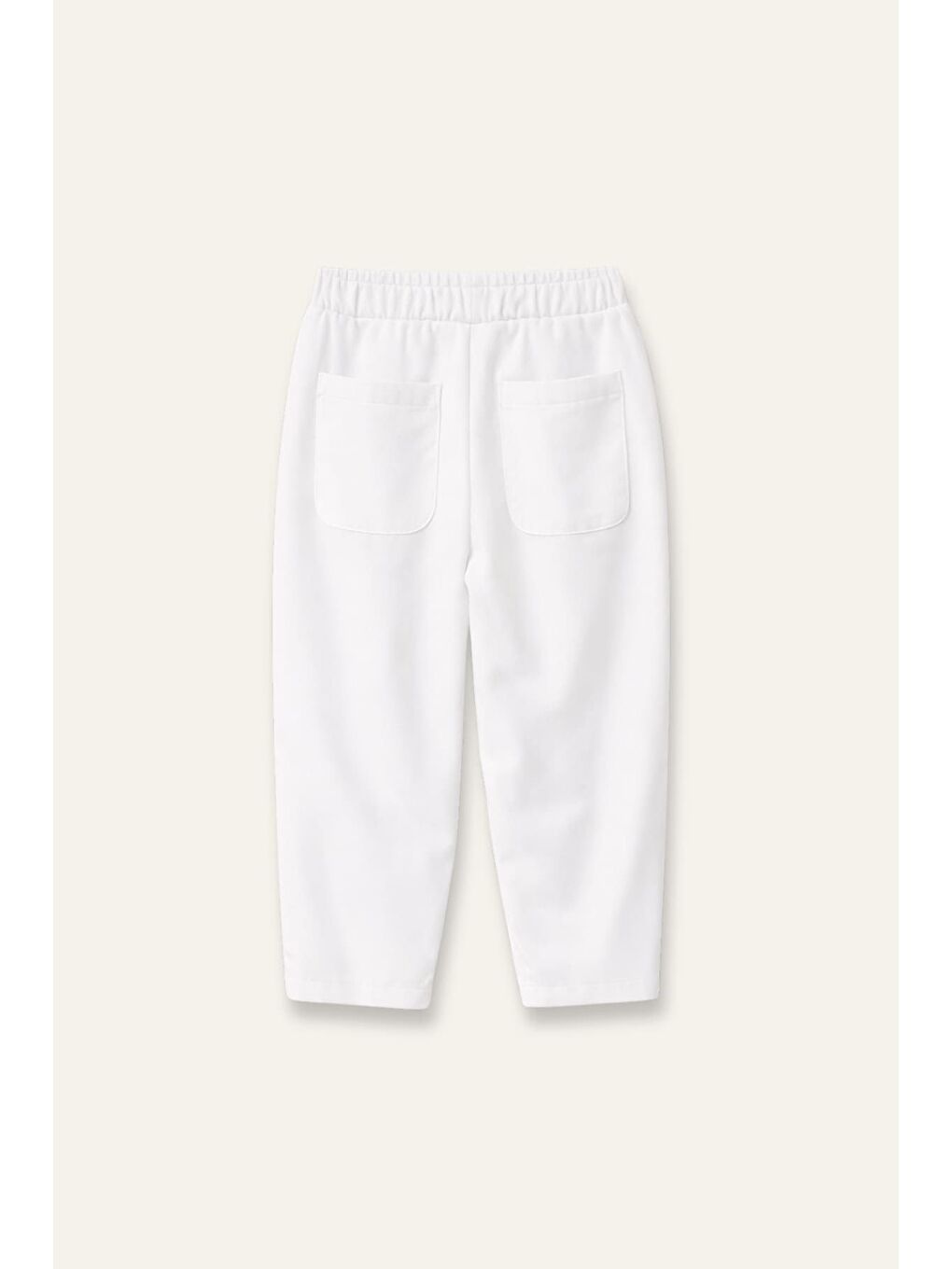 Kız Çocuk Baggy Pantolon - Beyaz-2