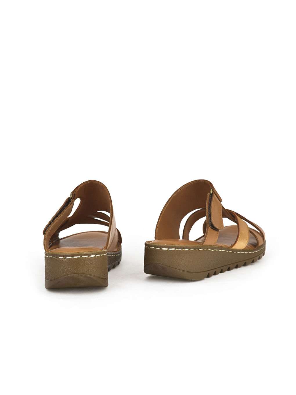 Kahverengi Kadın Hakiki Deri Terlik 1411008Z012 Taba-2