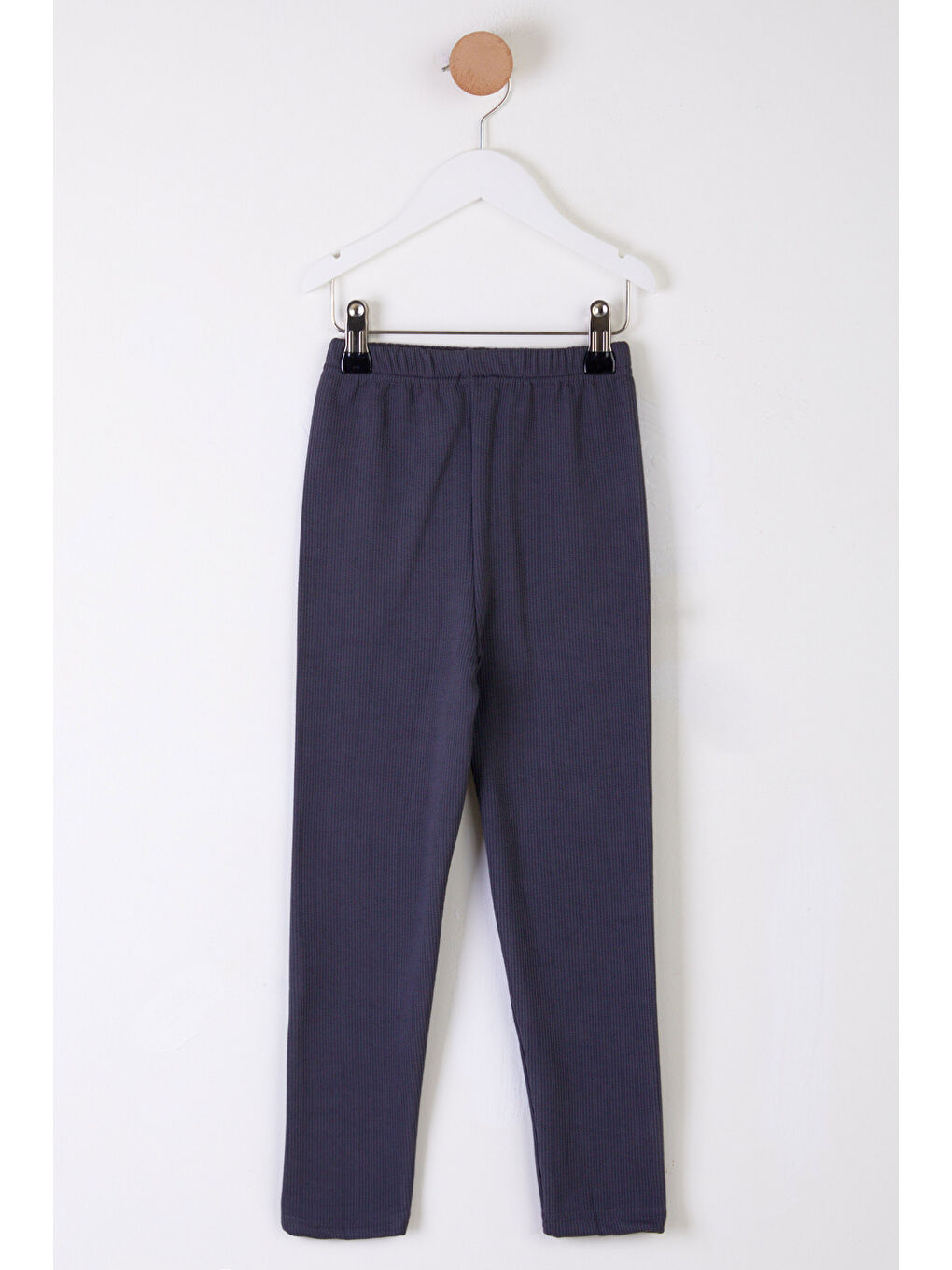 Gri Kız Çocuk Füme Fitilli Tayt - 26089