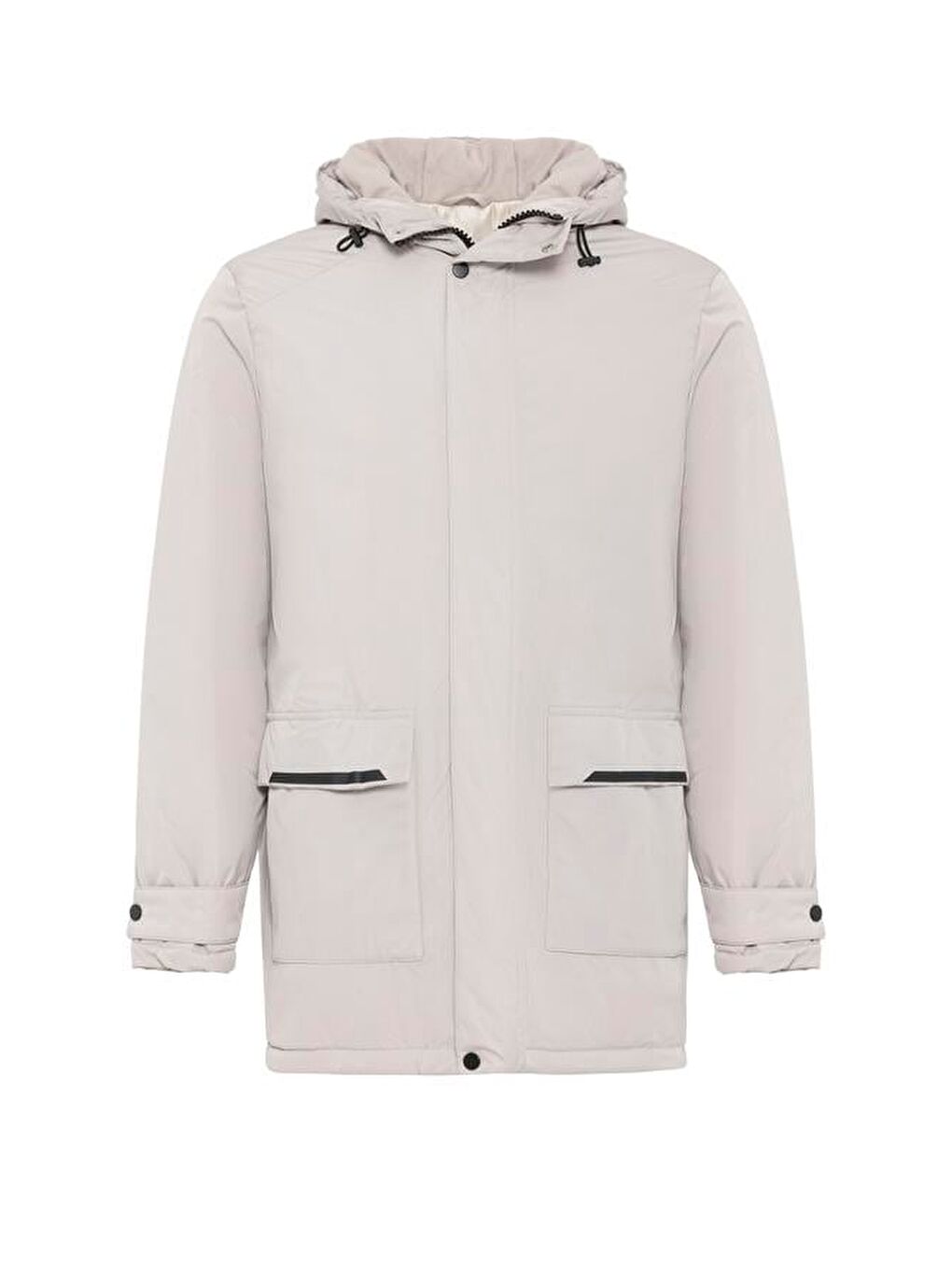 Gri Taş Slim Dolum Mont