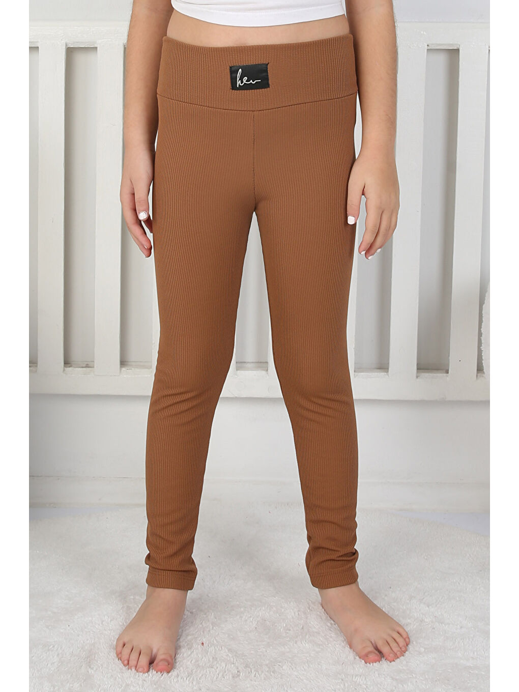 Kahverengi Kız Çocuk Kahve Kız Çocuk Tayt - 26728-1