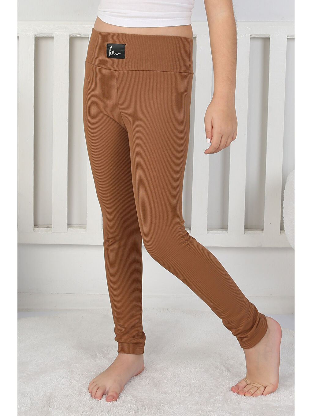 Kahverengi Kız Çocuk Kahve Kız Çocuk Tayt - 26728-2