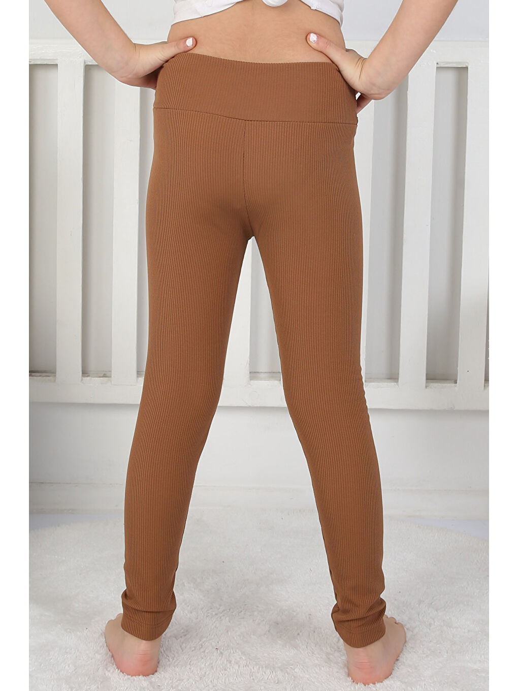 Kahverengi Kız Çocuk Kahve Kız Çocuk Tayt - 26728-3