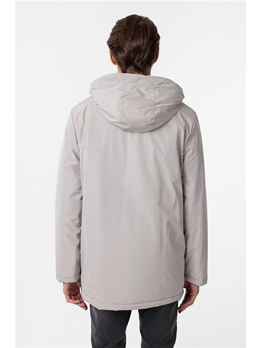 Gri Taş Slim Dolum Mont-5