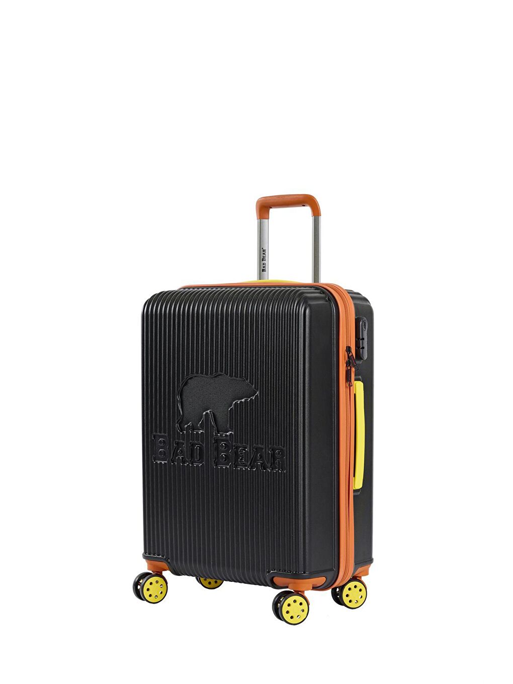 Logo Siyah Orta Boy Tekerlekli ABS Valiz 64 Lt.