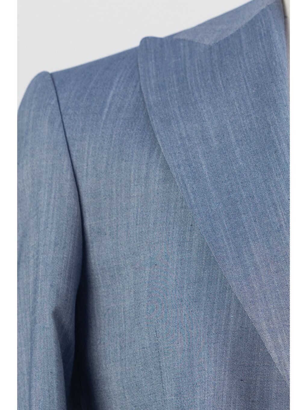 Giotelli Erkek Lacivert Dar Kesim Slim Fit Viskon 6 Drop Yelekli Takım Elbise-4