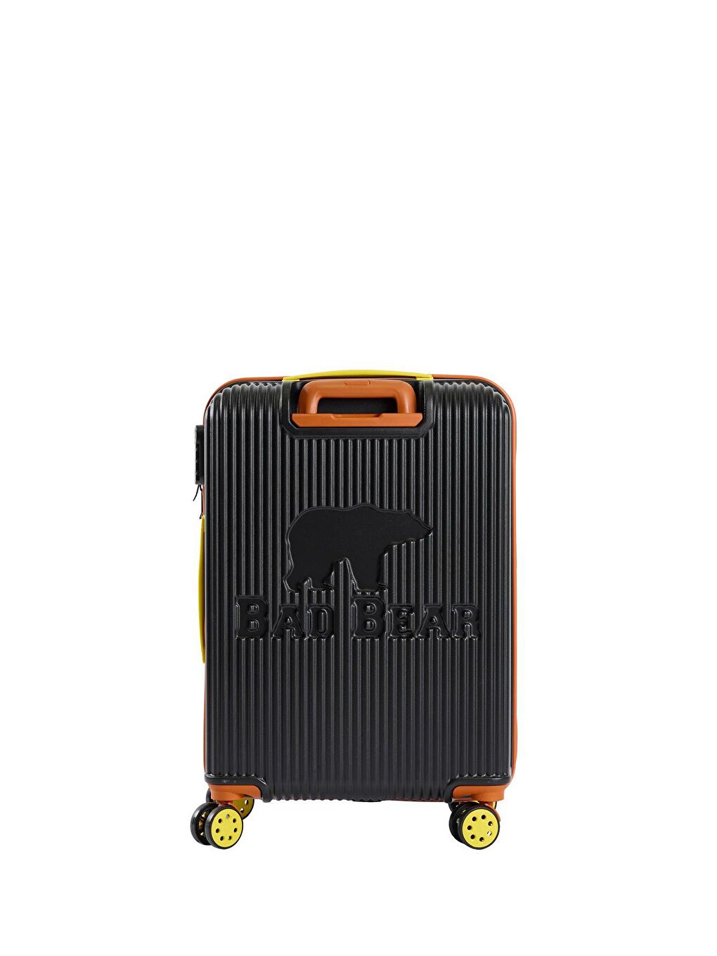 Logo Siyah Orta Boy Tekerlekli ABS Valiz 64 Lt.-1