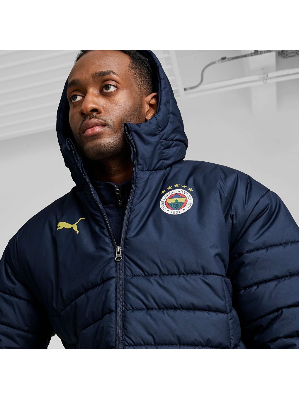 Lacivert Fenerbahçe S.K. Bench Erkek Mont-4