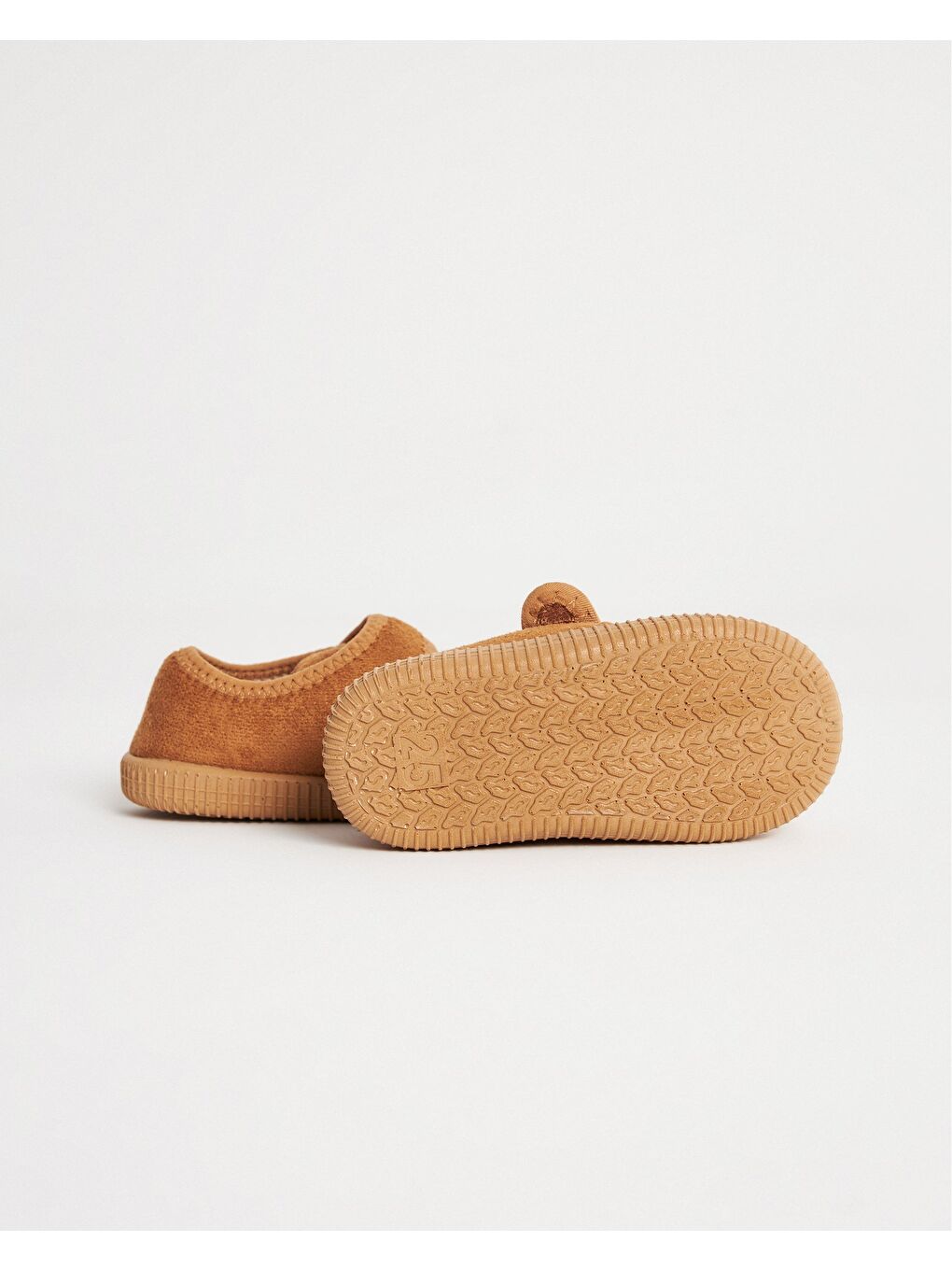 Kahverengi Çocuk Süet Cırtlı Ev Ayakkabısı - REMY-3