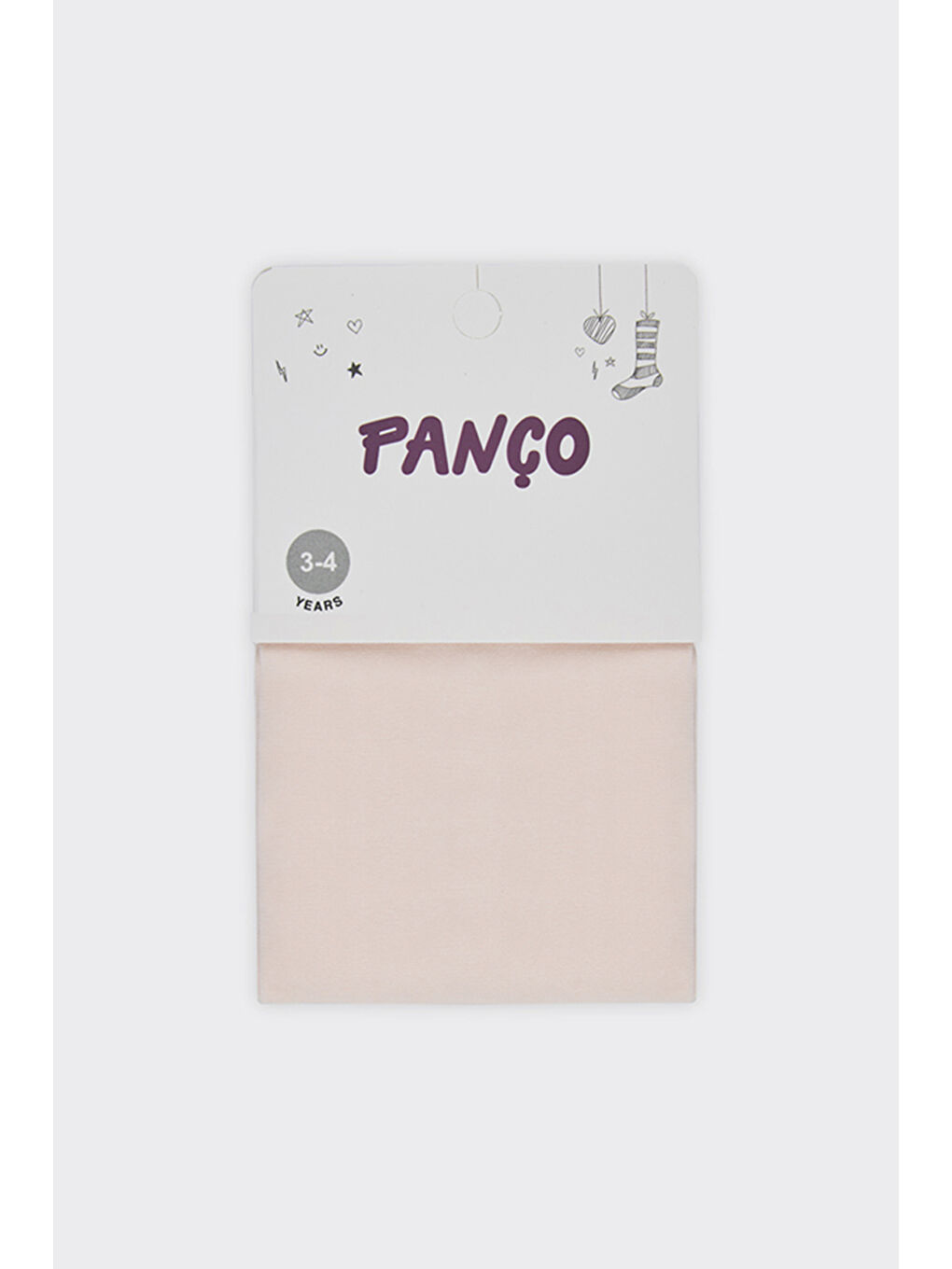 Kız Çocuk Düz Mikro Pembe Külotlu Çorap