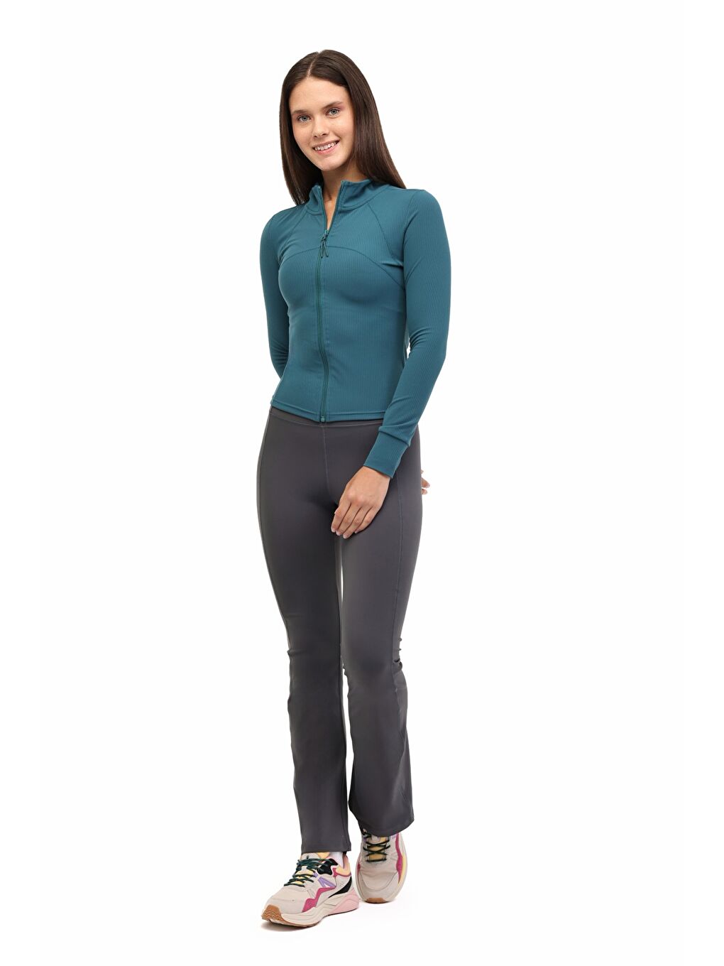 WL 63S-QFY-SW11 5PR Yeşil Kadın Eşofman Üstü-2