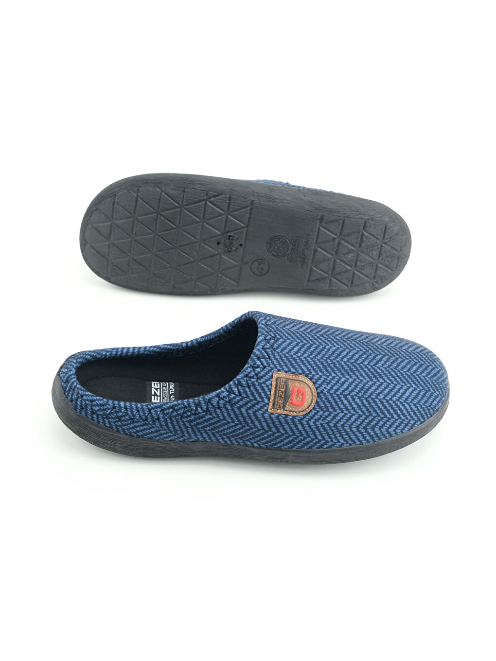 Lacivert Erkek Kışlık Rahat Taban Ev Bahçe Terlik-4