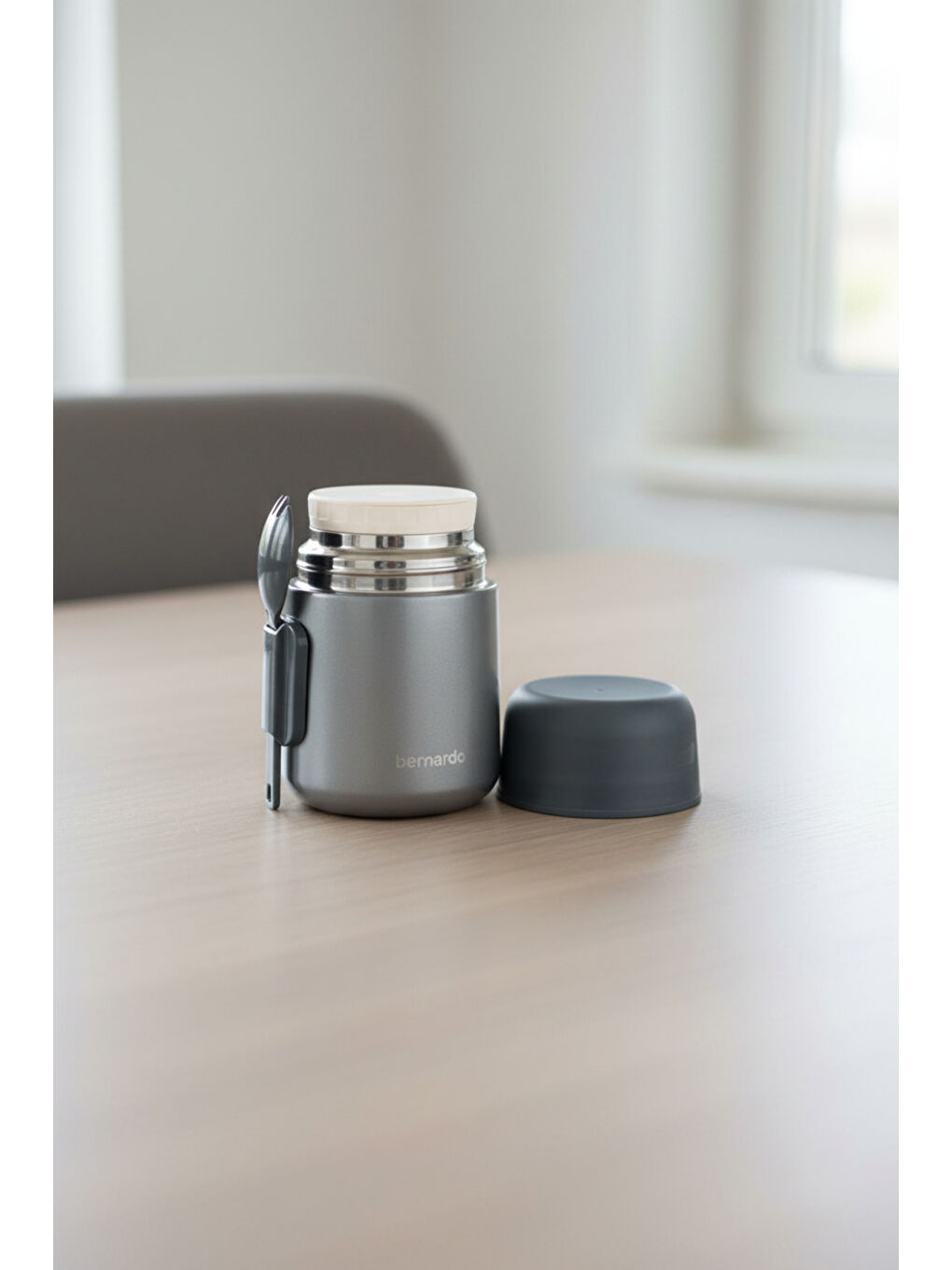 Duo Yemek Termosu 500 ml Metalik Gri-4