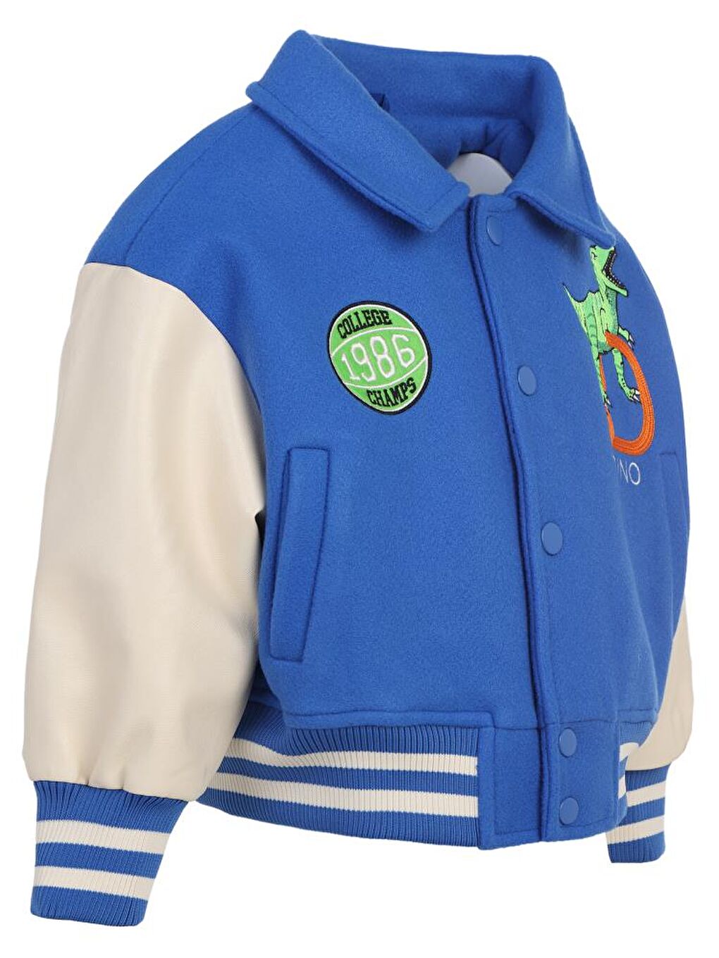 Boys 1986 Dinozor Armalı 2-5 Yaş Ceket - Mavi 2-3 Yaş-2