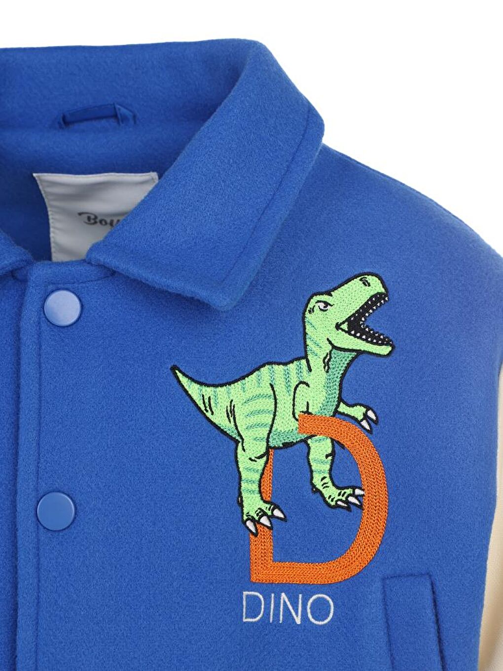 Boys 1986 Dinozor Armalı 2-5 Yaş Ceket - Mavi 2-3 Yaş-3