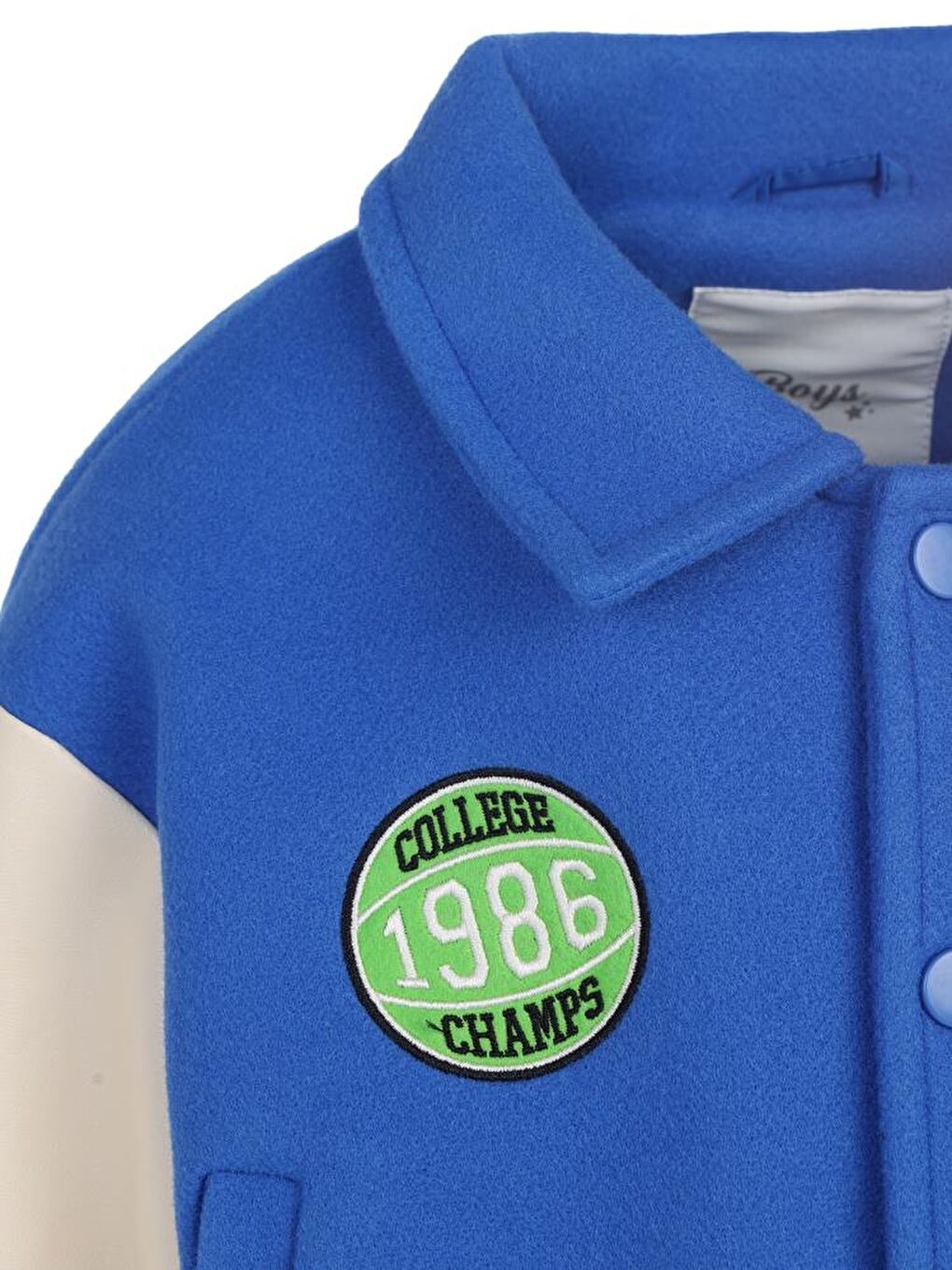 Boys 1986 Dinozor Armalı 2-5 Yaş Ceket - Mavi 2-3 Yaş-4