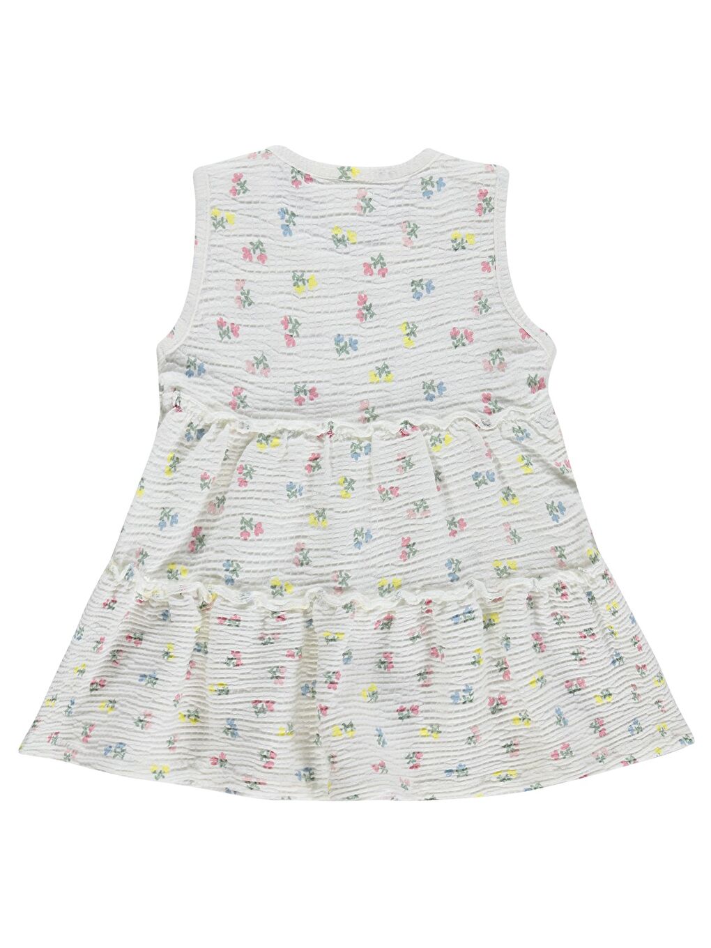 Baby Çiçek Empirme 6-18 Ay Elbise - Ekru-1