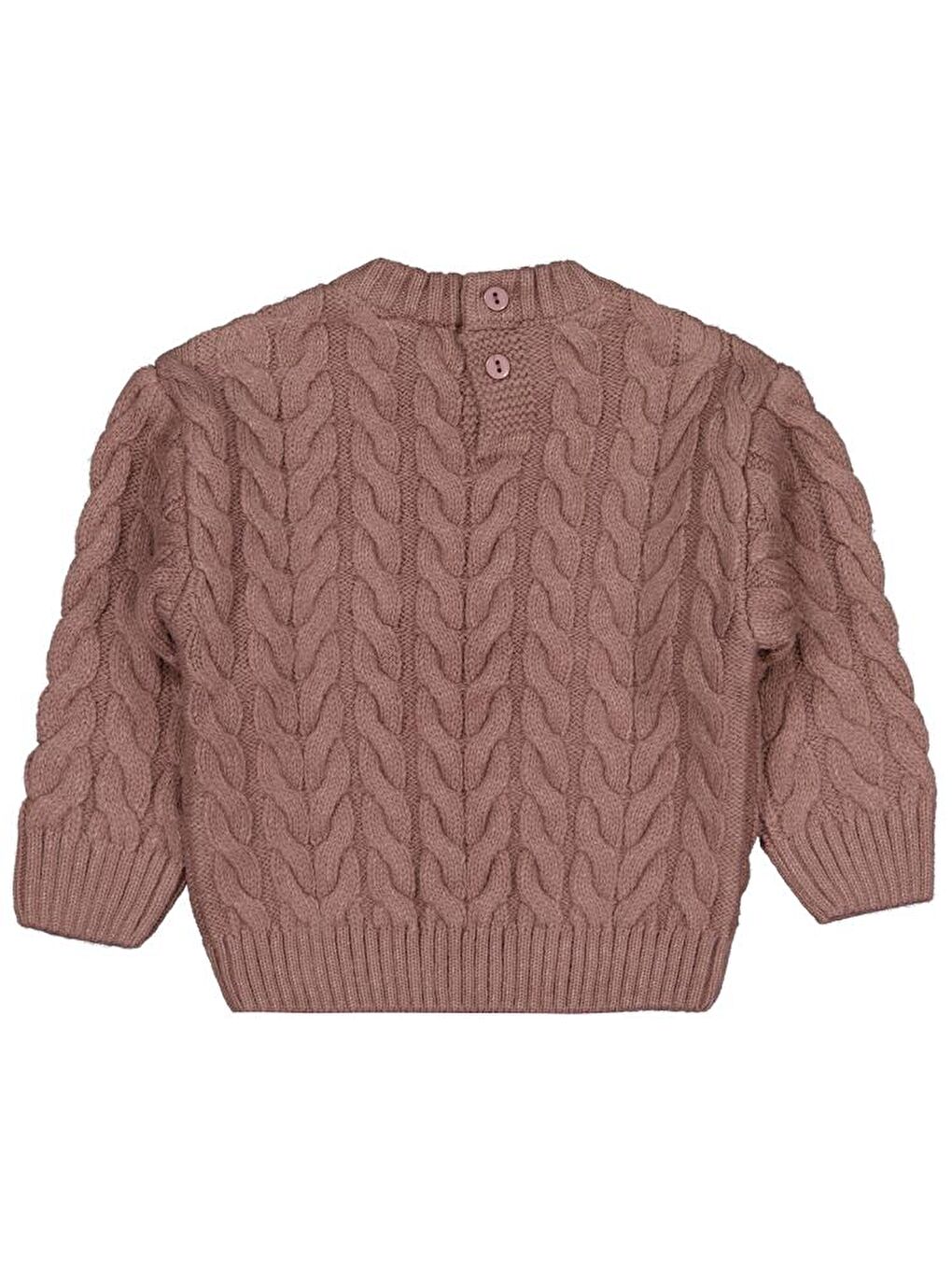 Kahverengi Baby Basic Triko 6-18 Ay Kazak - Kahve 6-9 Ay