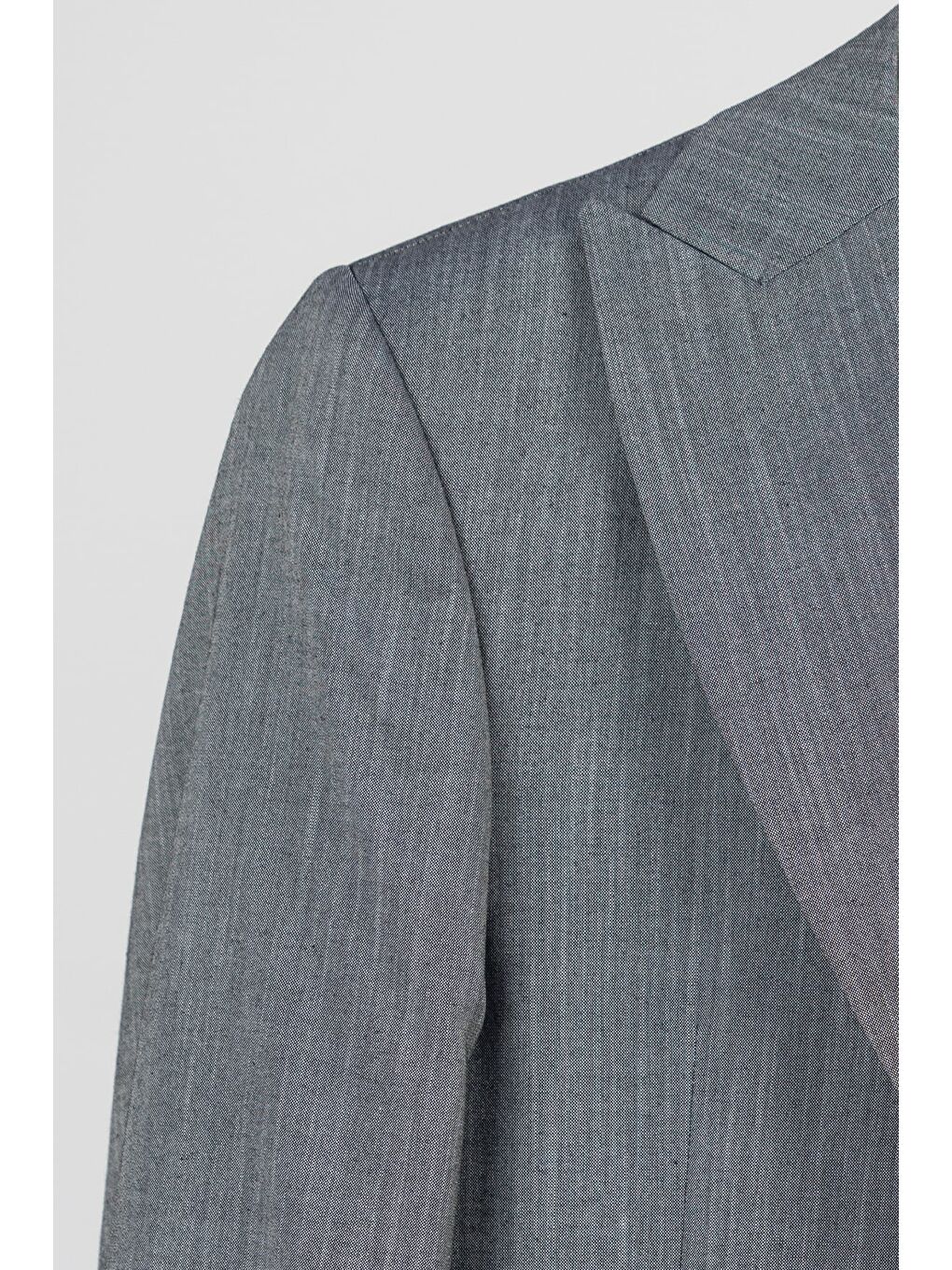 Giotelli Erkek Antrasit Dar Kesim Slim Fit Viskon 6 Drop Yelekli Takım Elbise-3