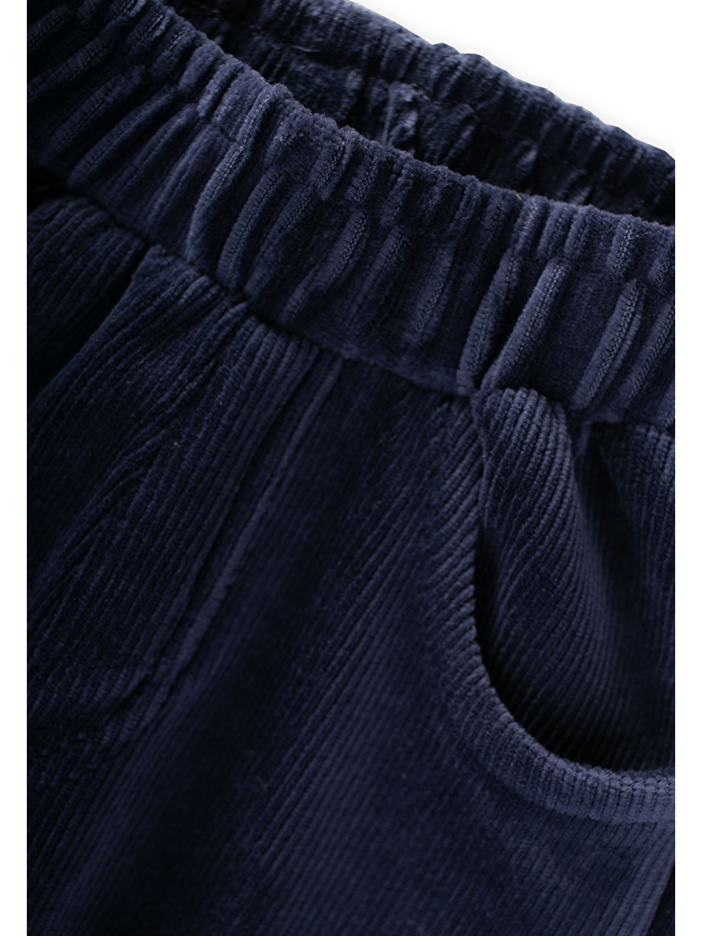 Fitilli Kadife Pantolon 8-12 Yaş Lacivert-2