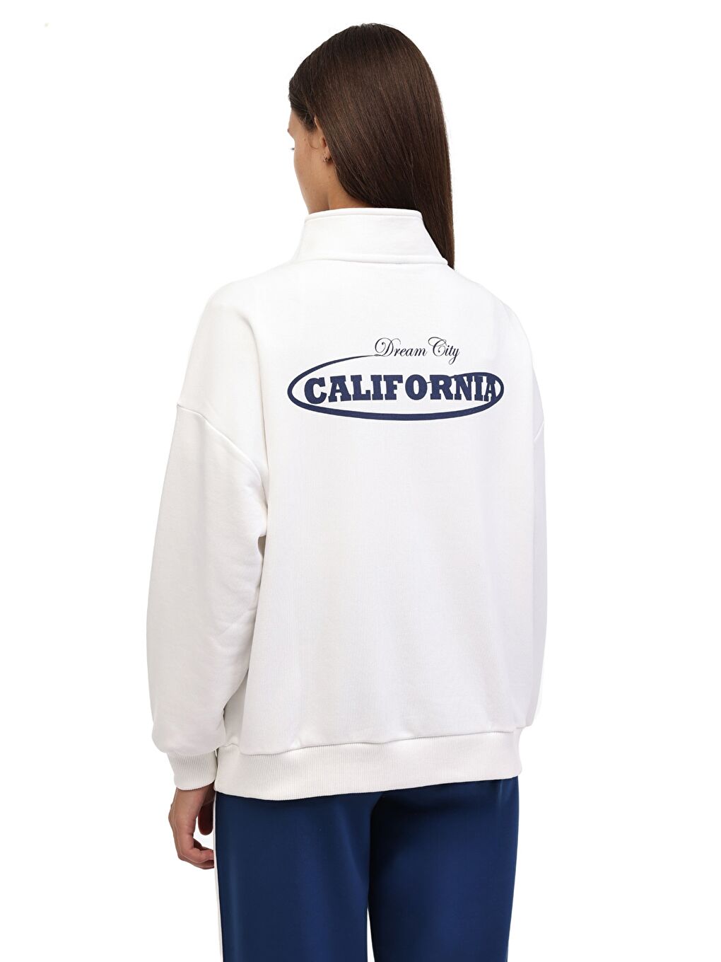 Bej WL 16ORNIA BTS-K4 5PR Ekru Kadın Sweatshirt-1