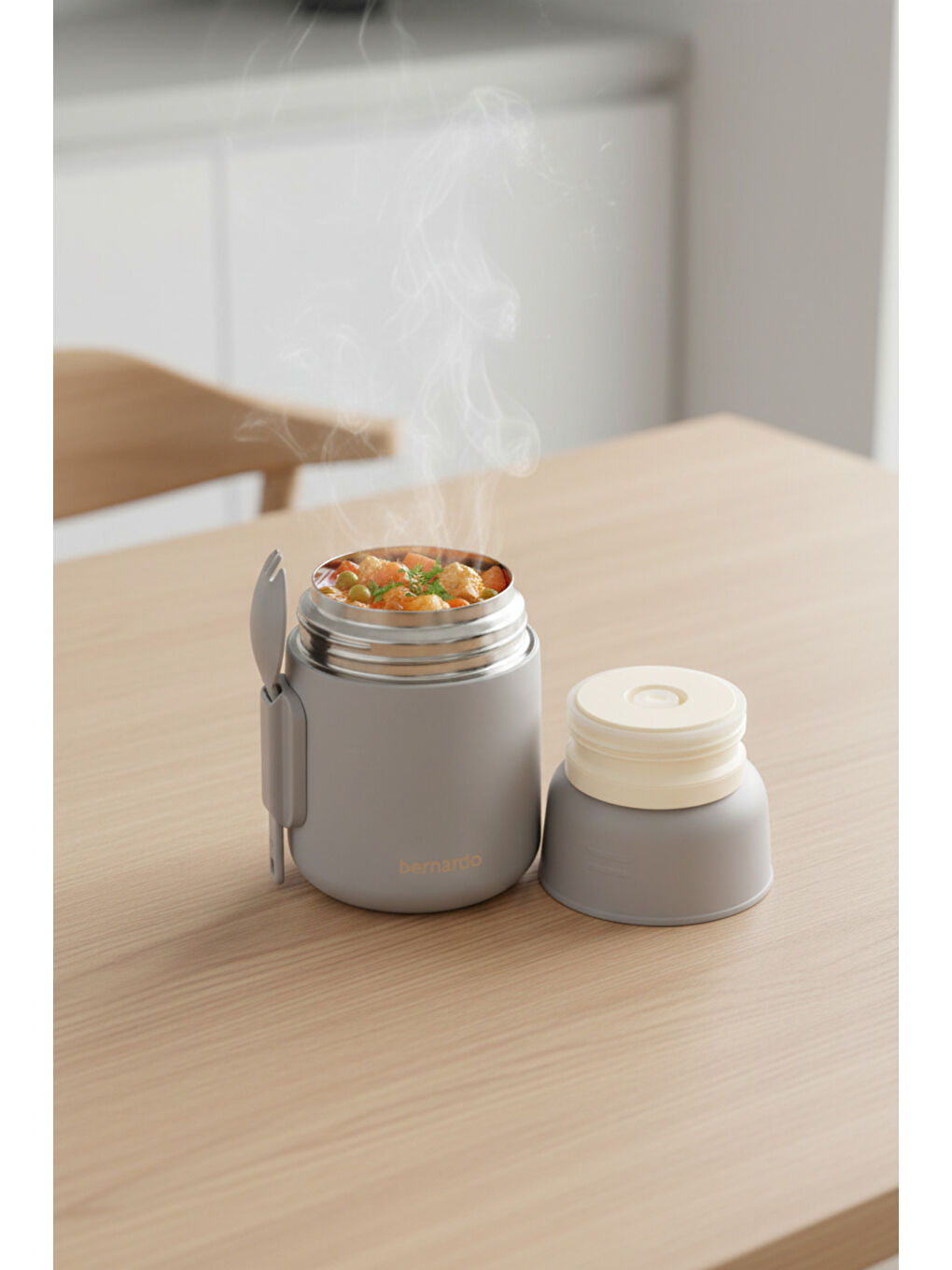 Duo Yemek Termosu 500 ml Gri-2