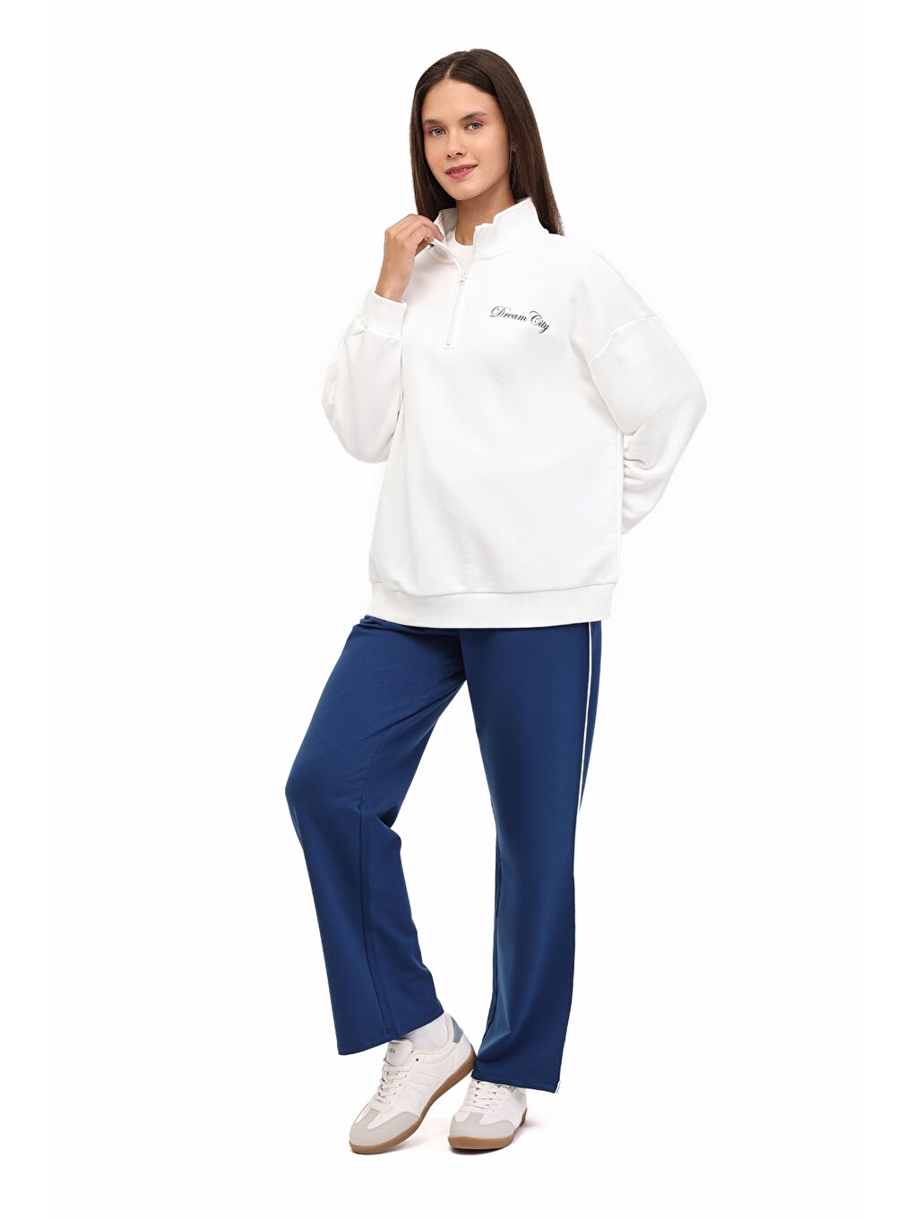 Bej WL 16ORNIA BTS-K4 5PR Ekru Kadın Sweatshirt-2