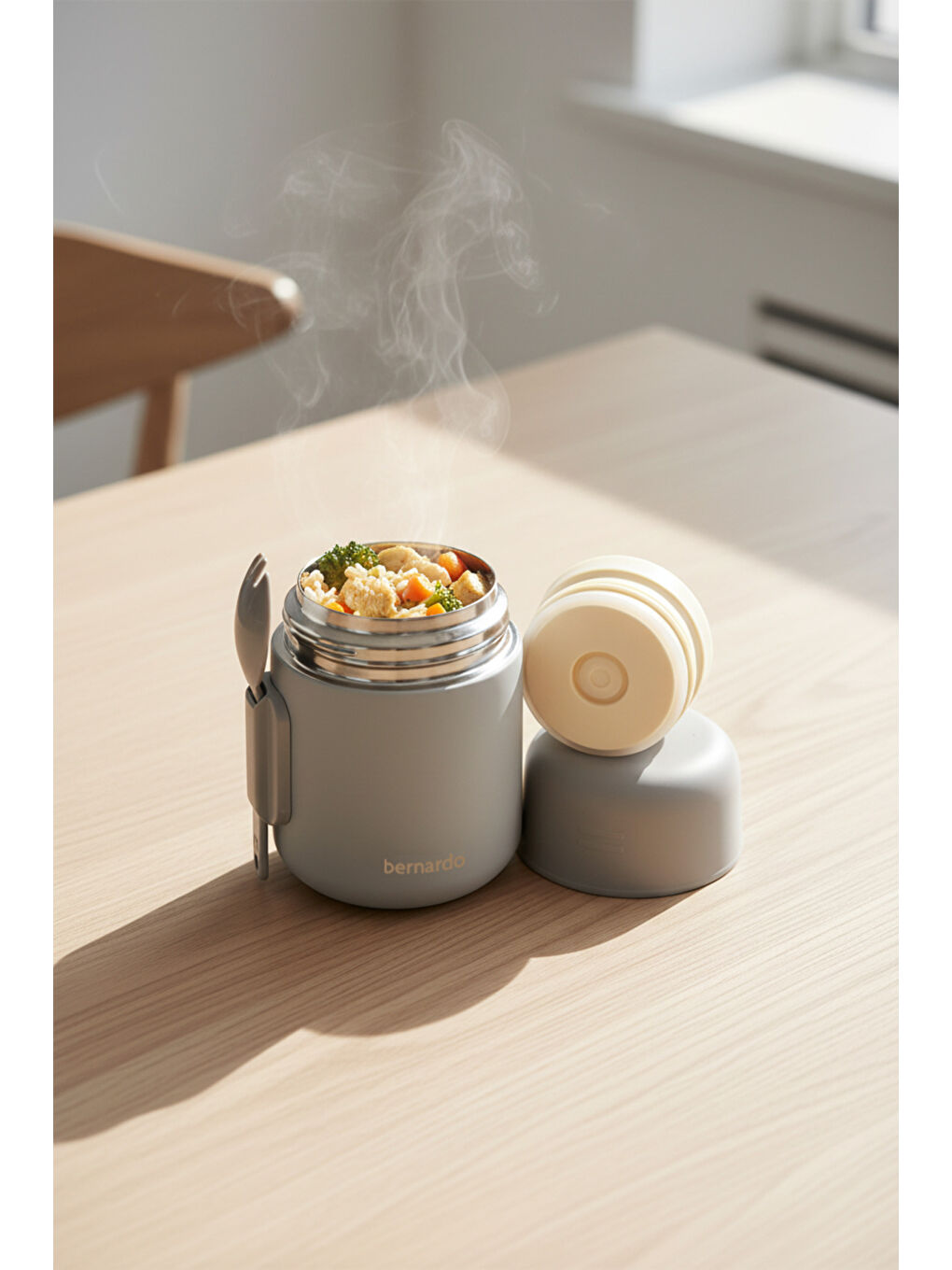 Duo Yemek Termosu 500 ml Gri-3