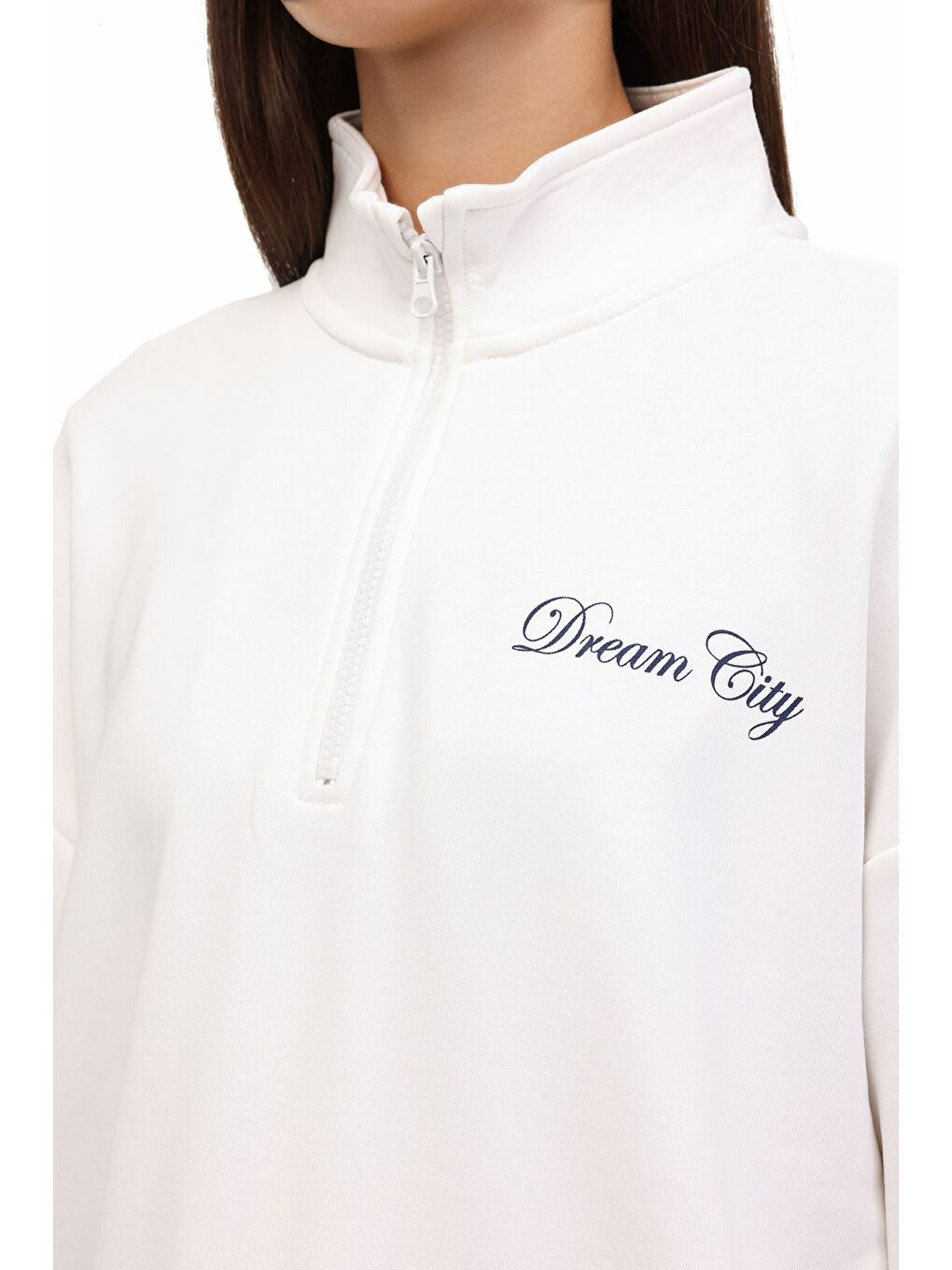 Bej WL 16ORNIA BTS-K4 5PR Ekru Kadın Sweatshirt-3