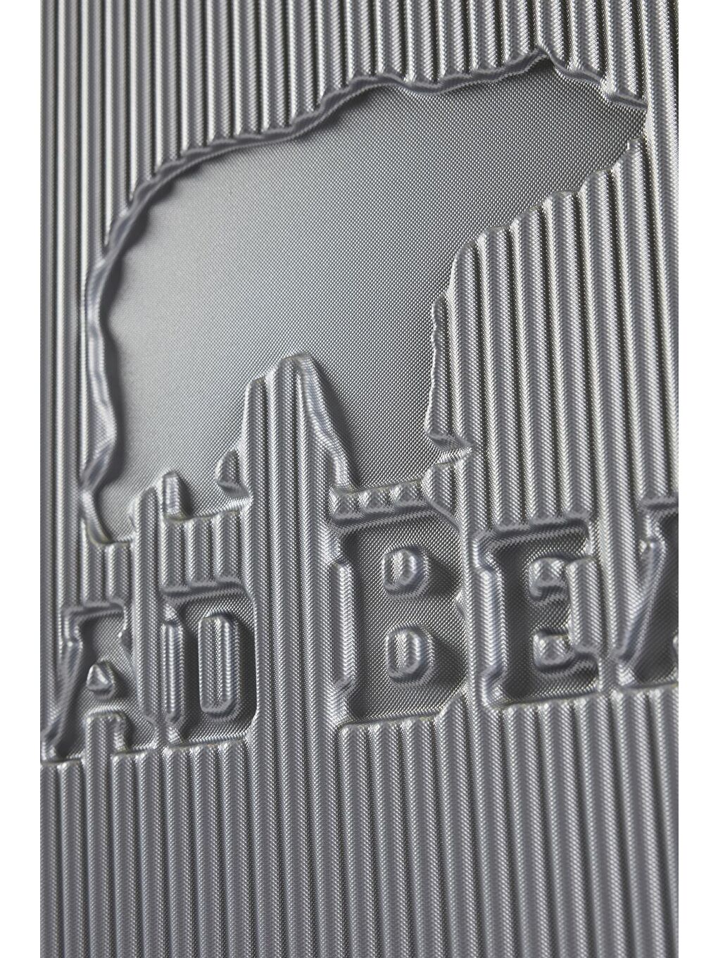 Logo Gri Orta Boy Tekerlekli ABS Valiz 64 Lt.-5