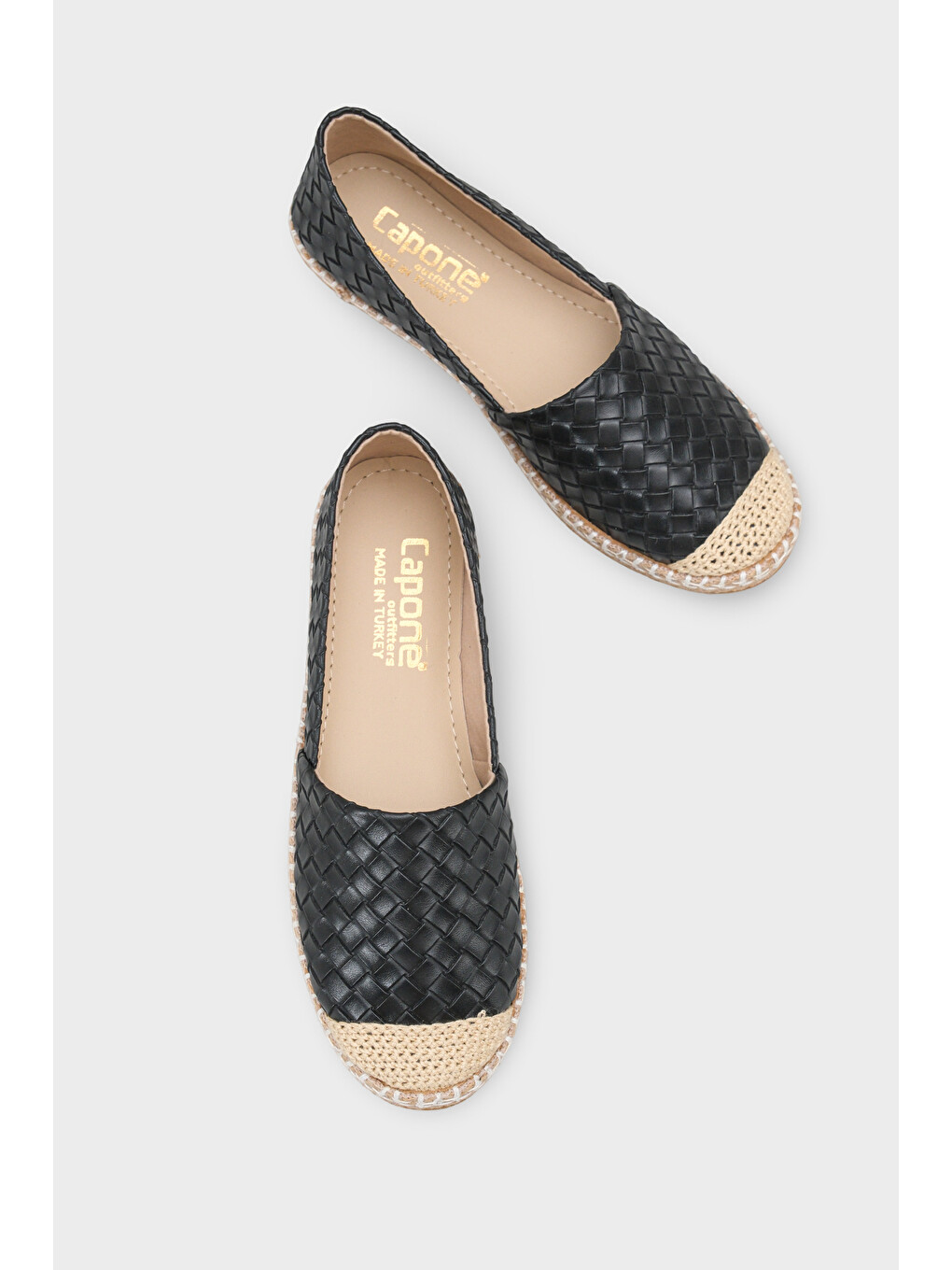 Siyah Pasarella Cilt Kadın Espadril-2