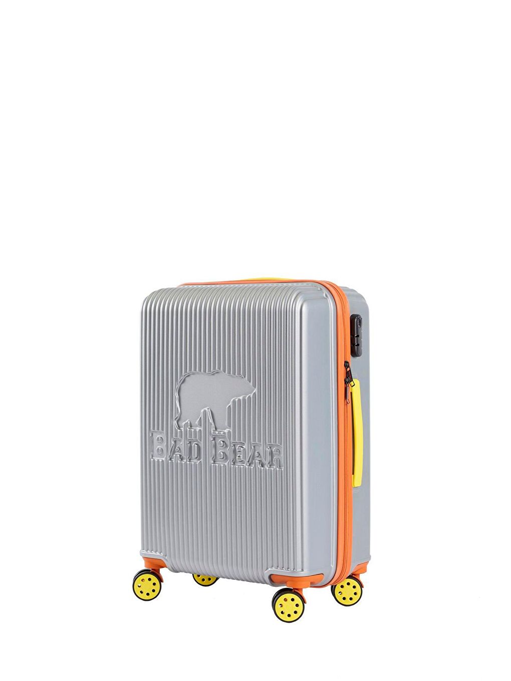 Logo Gri Orta Boy Tekerlekli ABS Valiz 64 Lt.-6