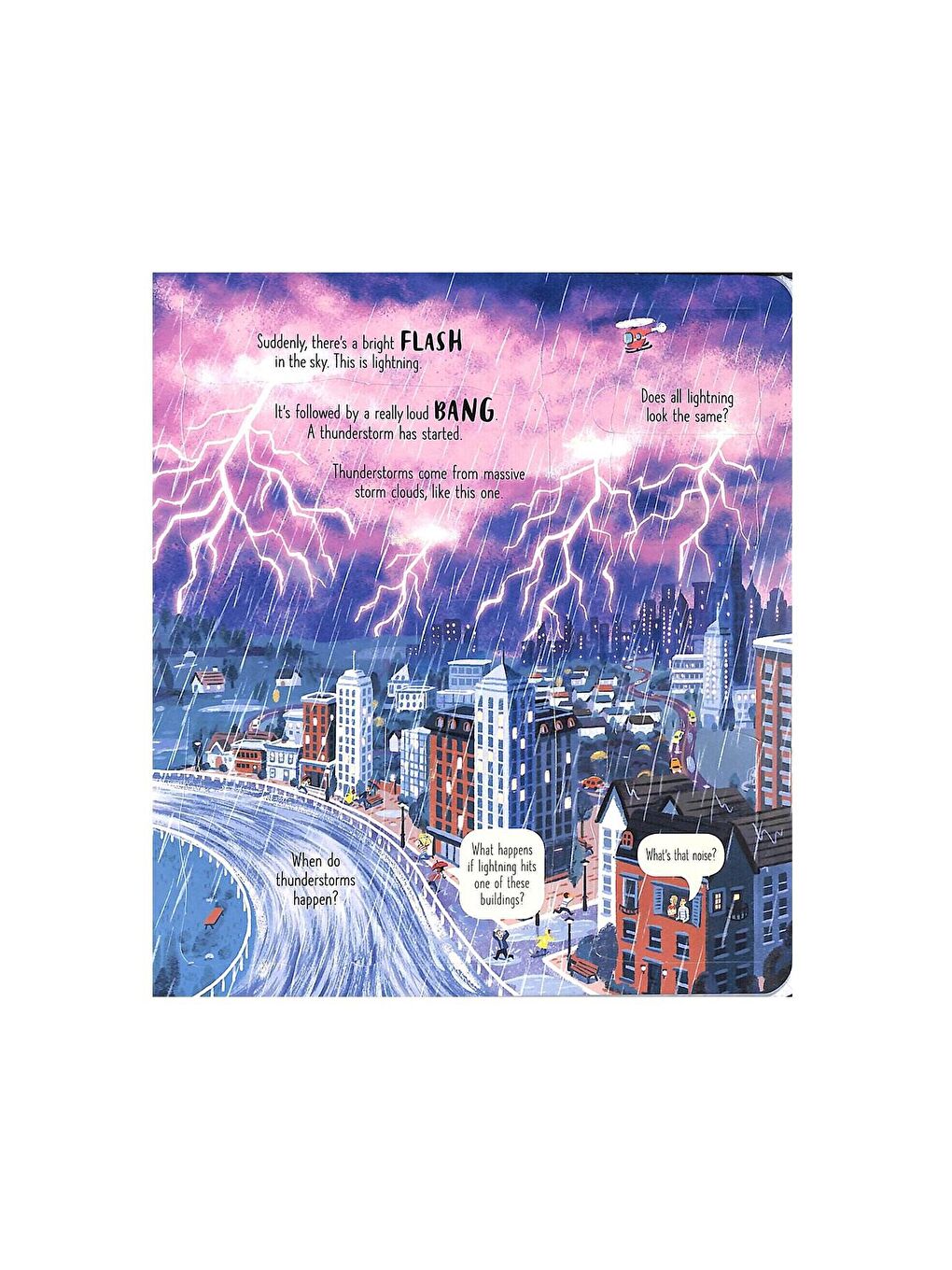 The Usborne Beyaz-Renklibaskı Look Inside Wild Weather - 1