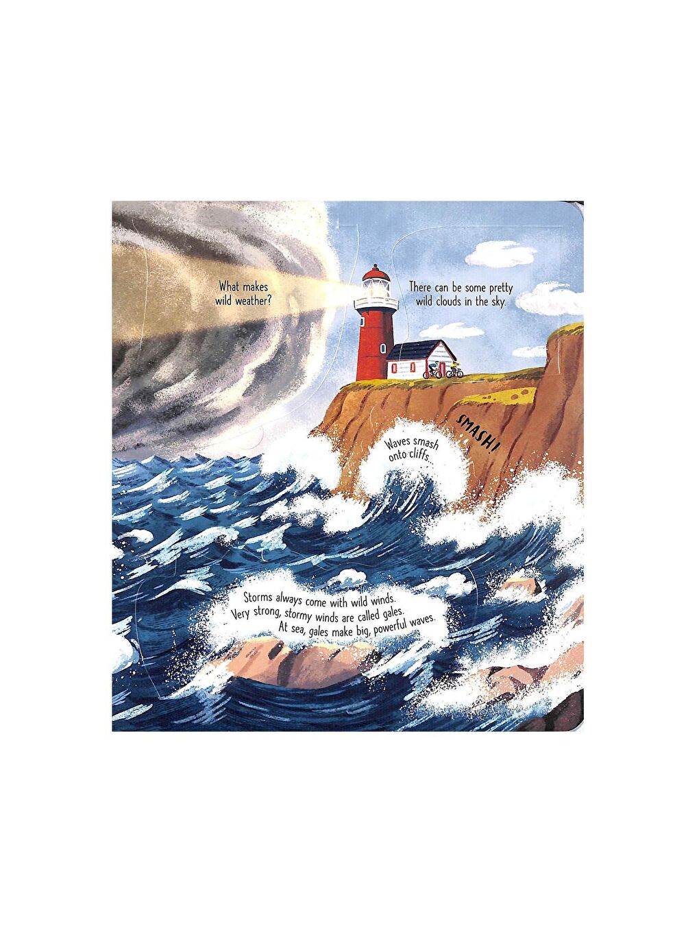 The Usborne Beyaz-Renklibaskı Look Inside Wild Weather - 2