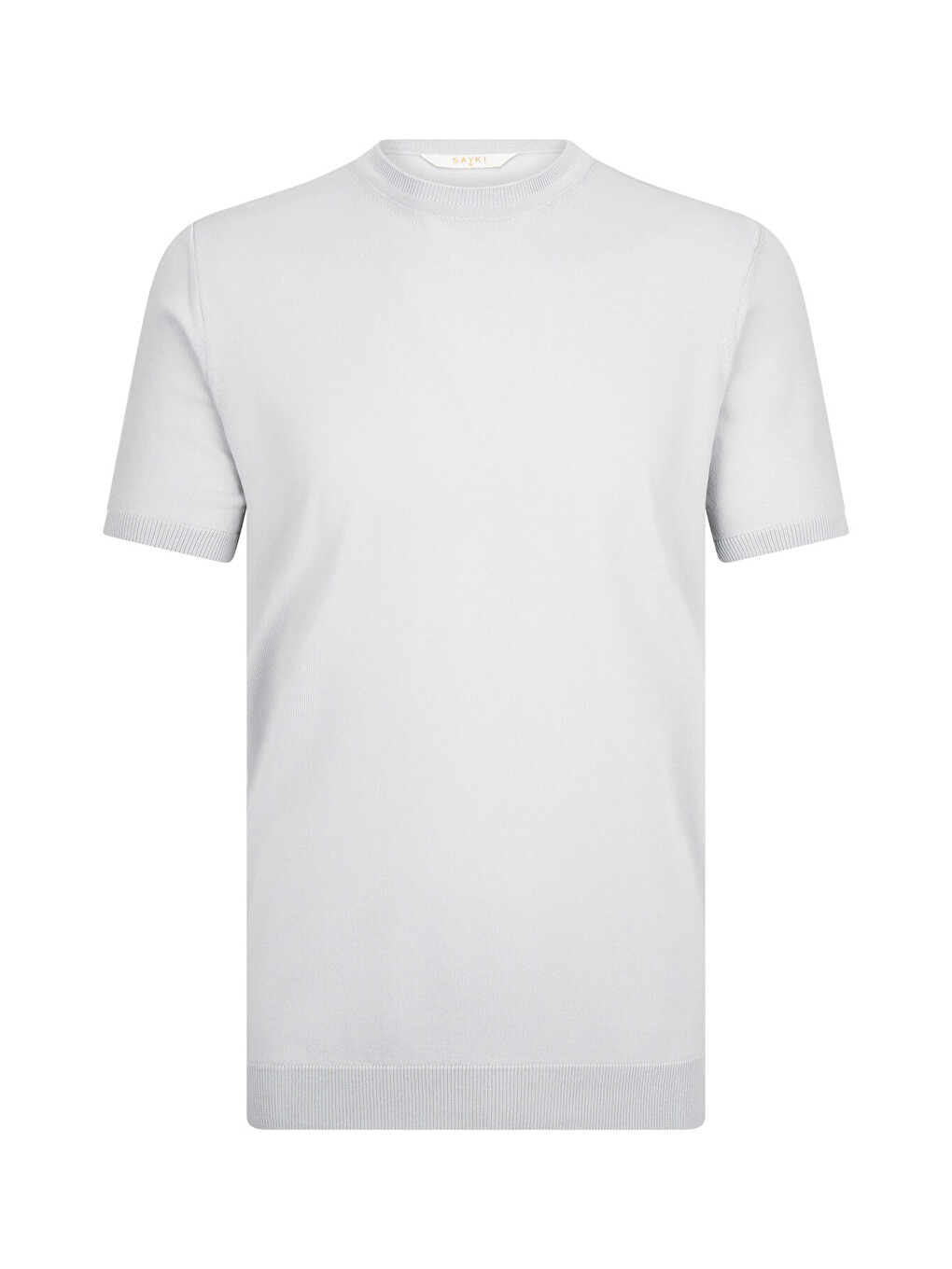Gri Regular Fit Bisiklet Yaka Rayon Tişört