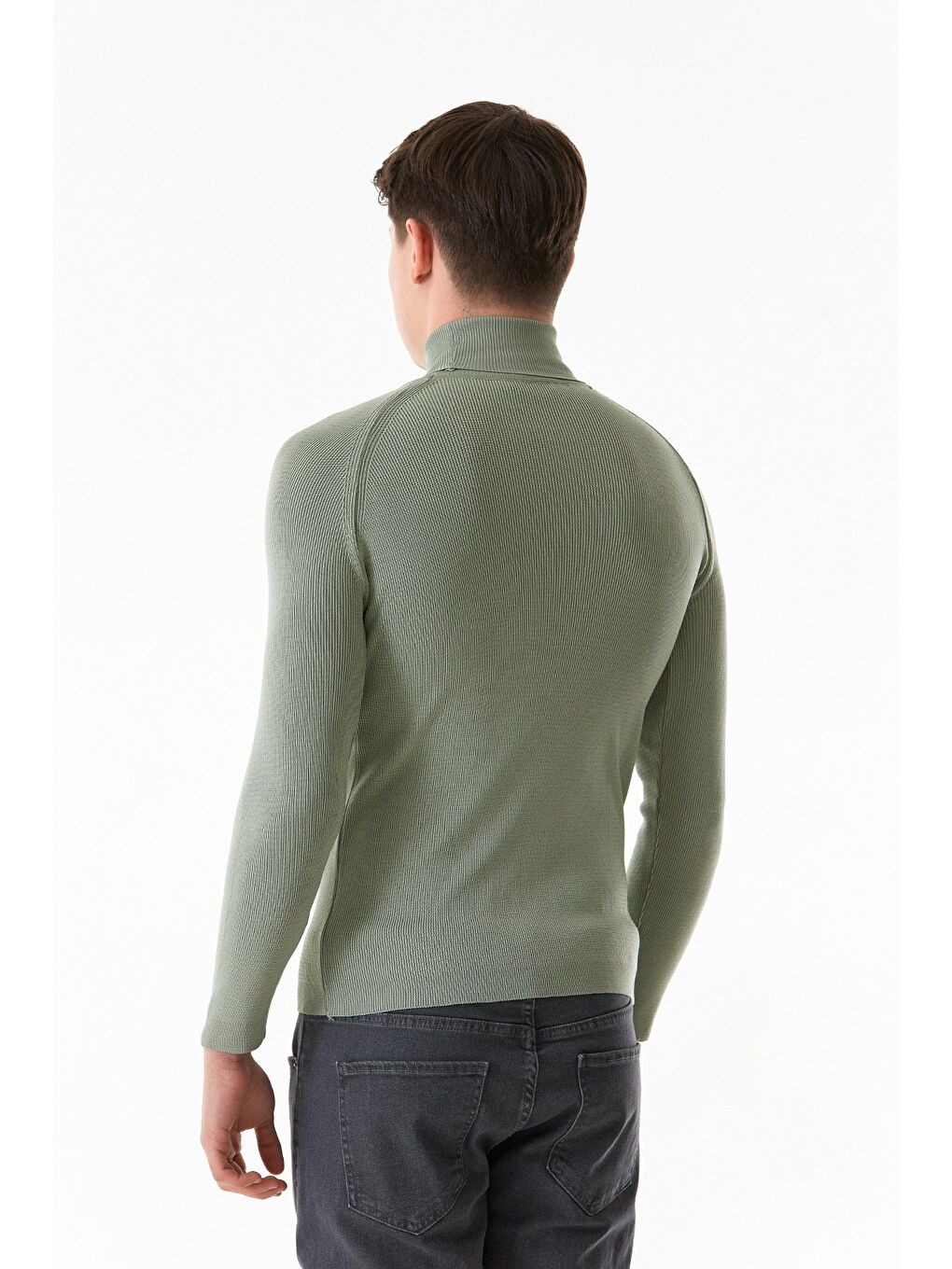 Turkuaz Basic Balıkçı Yaka Triko Kazak-2