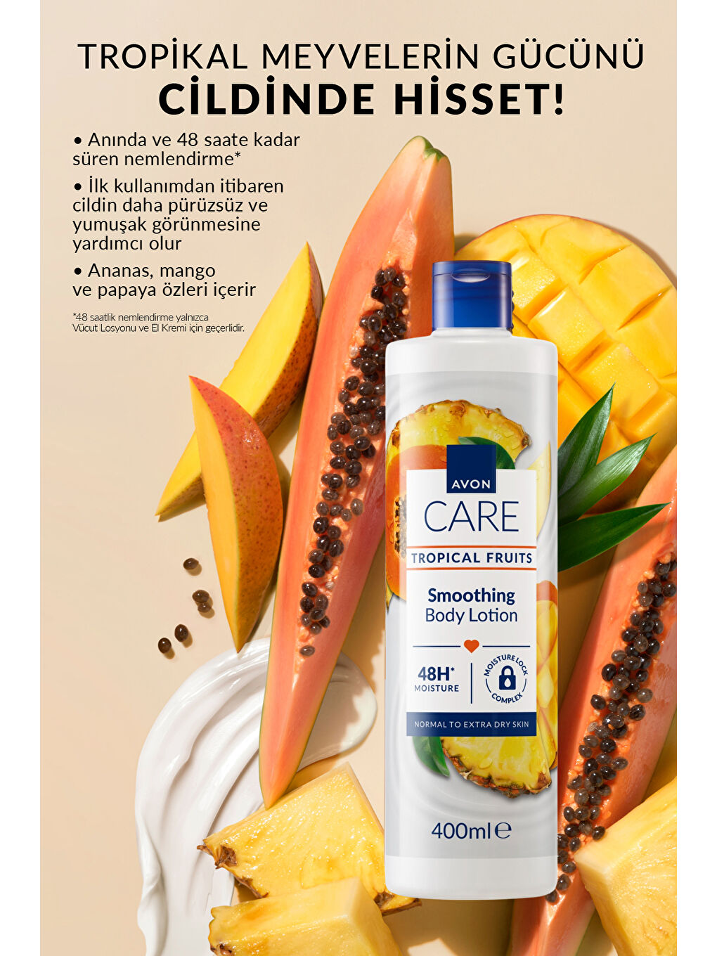 Ananas, Mango ve Papaya Özlü Çok Amaçlı Krem ve Vücut Losyonu Paketi-2