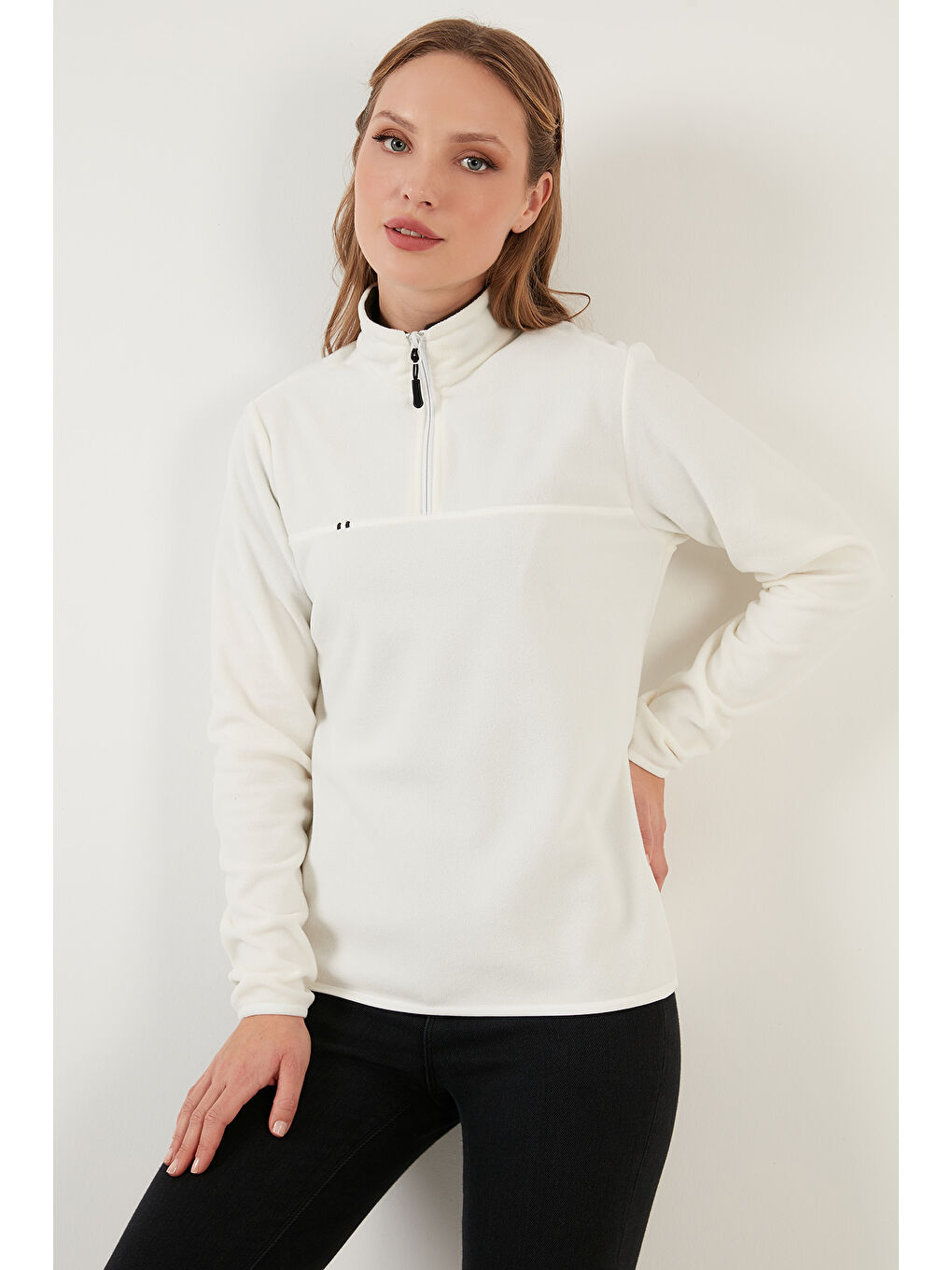 Ekru Slim Fit Yumuşak Dokulu Anti-Pilling Tüylenme Yapmayan 2'li Paket Polar 5907000S2-2