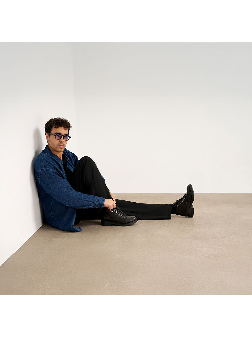 Siyah Kadın Bot OXW002400 FRANK 0024 MID D LEATHER Black-4