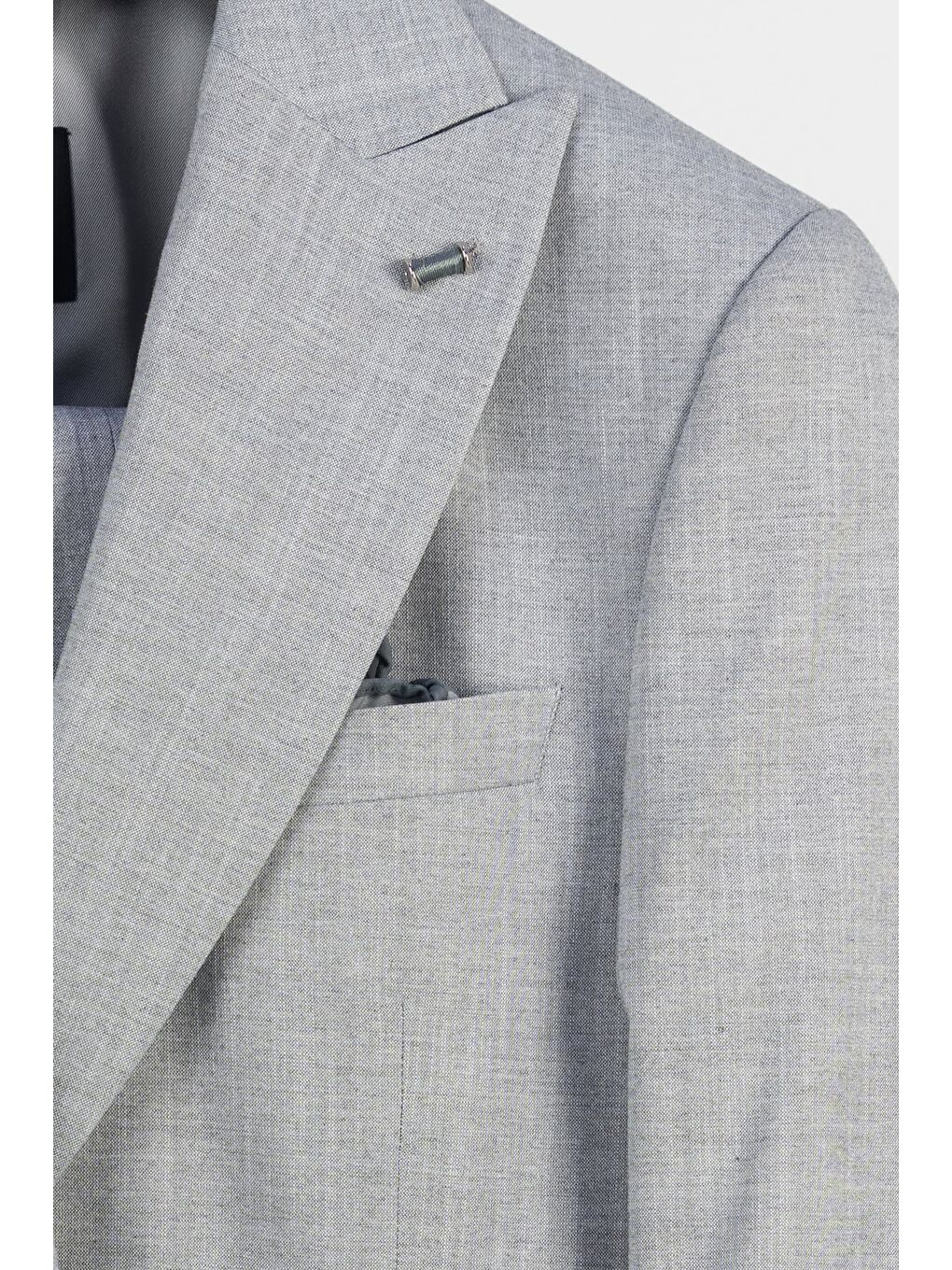 Giotelli Erkek Gri Dar Kesim Slim Fit Viskon 6 Drop Yelekli Takım Elbise-2