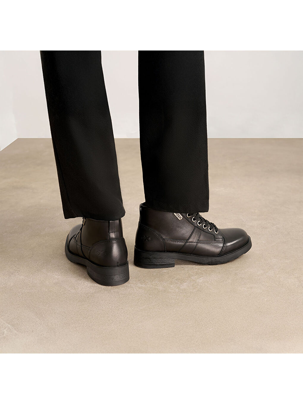 Siyah Kadın Bot OXW002400 FRANK 0024 MID D LEATHER Black-5