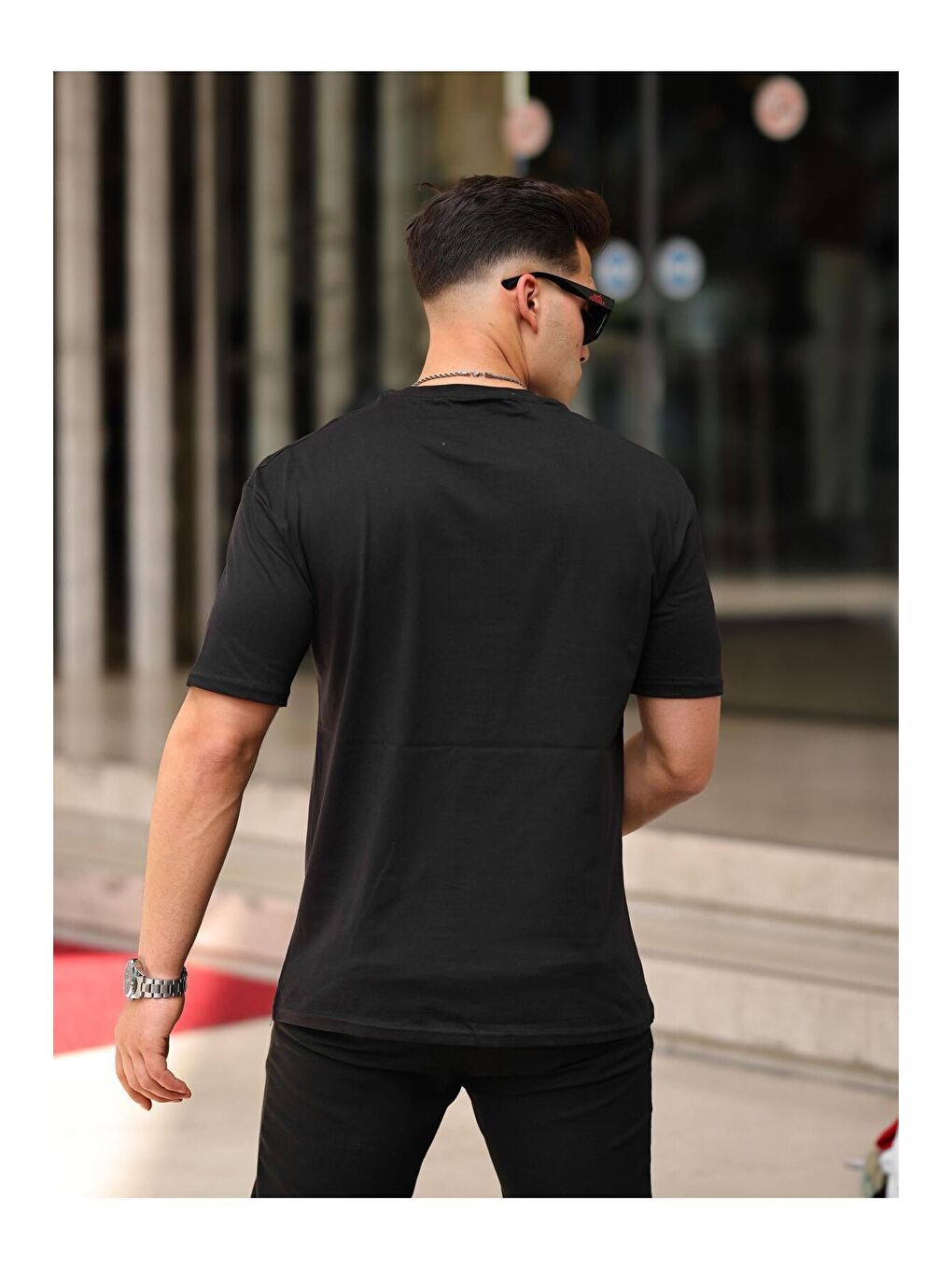 Siyah Erkek Oversize T-shirt Selfish-2