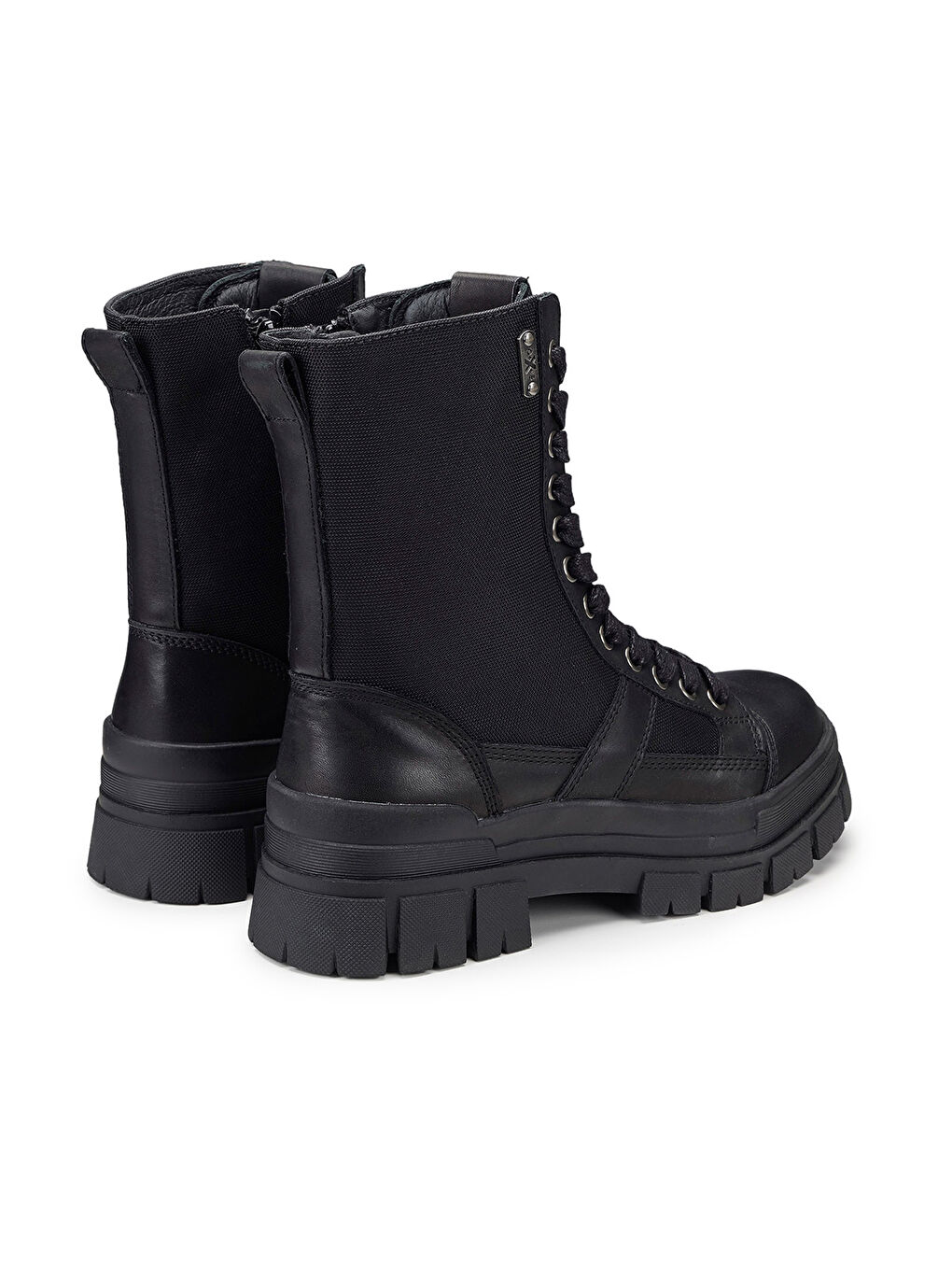 Siyah Kadın Bot OXW202601 KYLA 2026 MID W LEATHER/NYLON Black-2