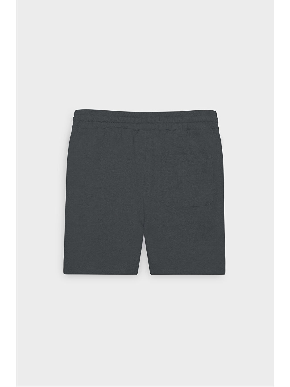 Erkek Antrasit-Melanj Standart Fit Günlük Rahat Spor Örme Şort-8